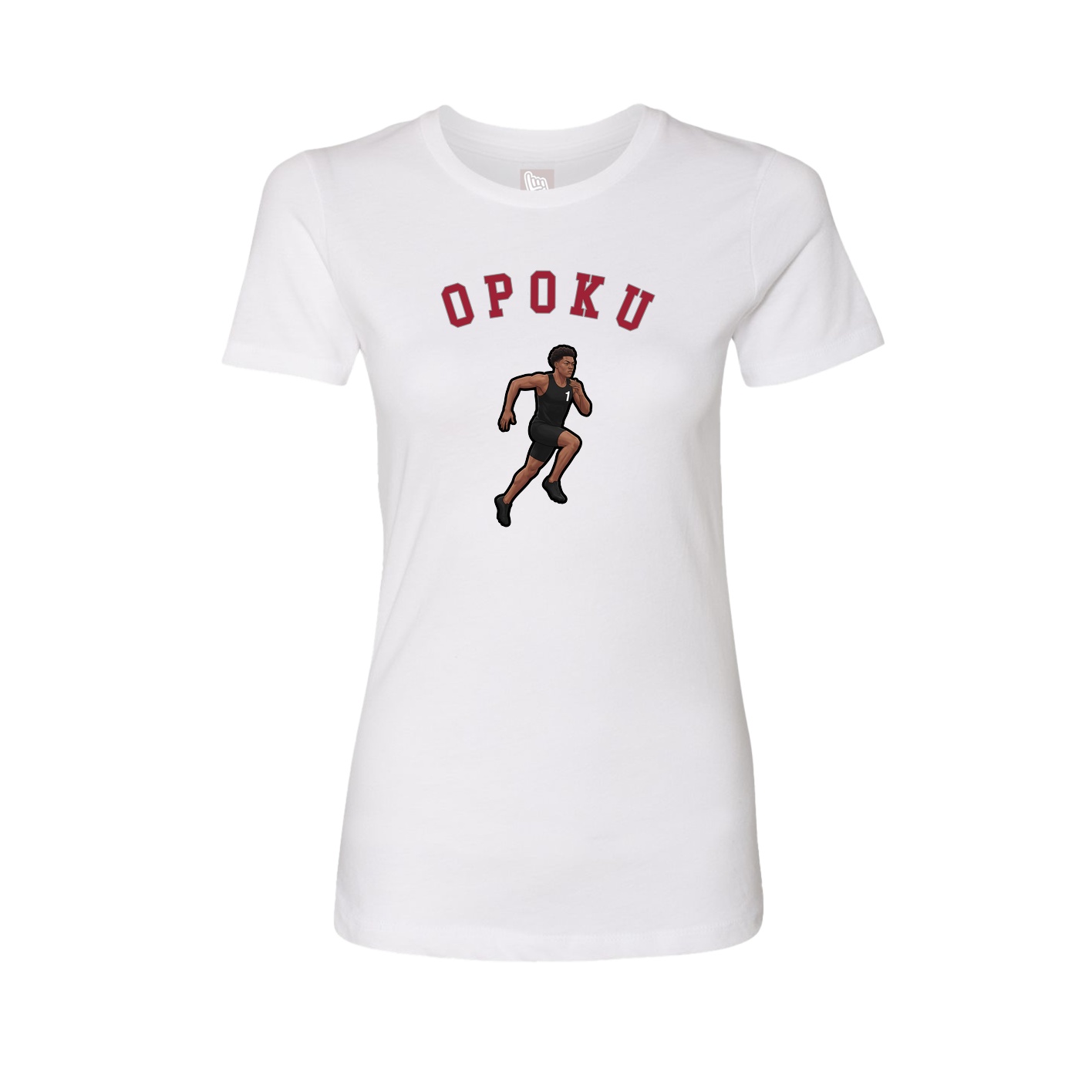 Fitted Women's Tee — Shirsey Arch in White