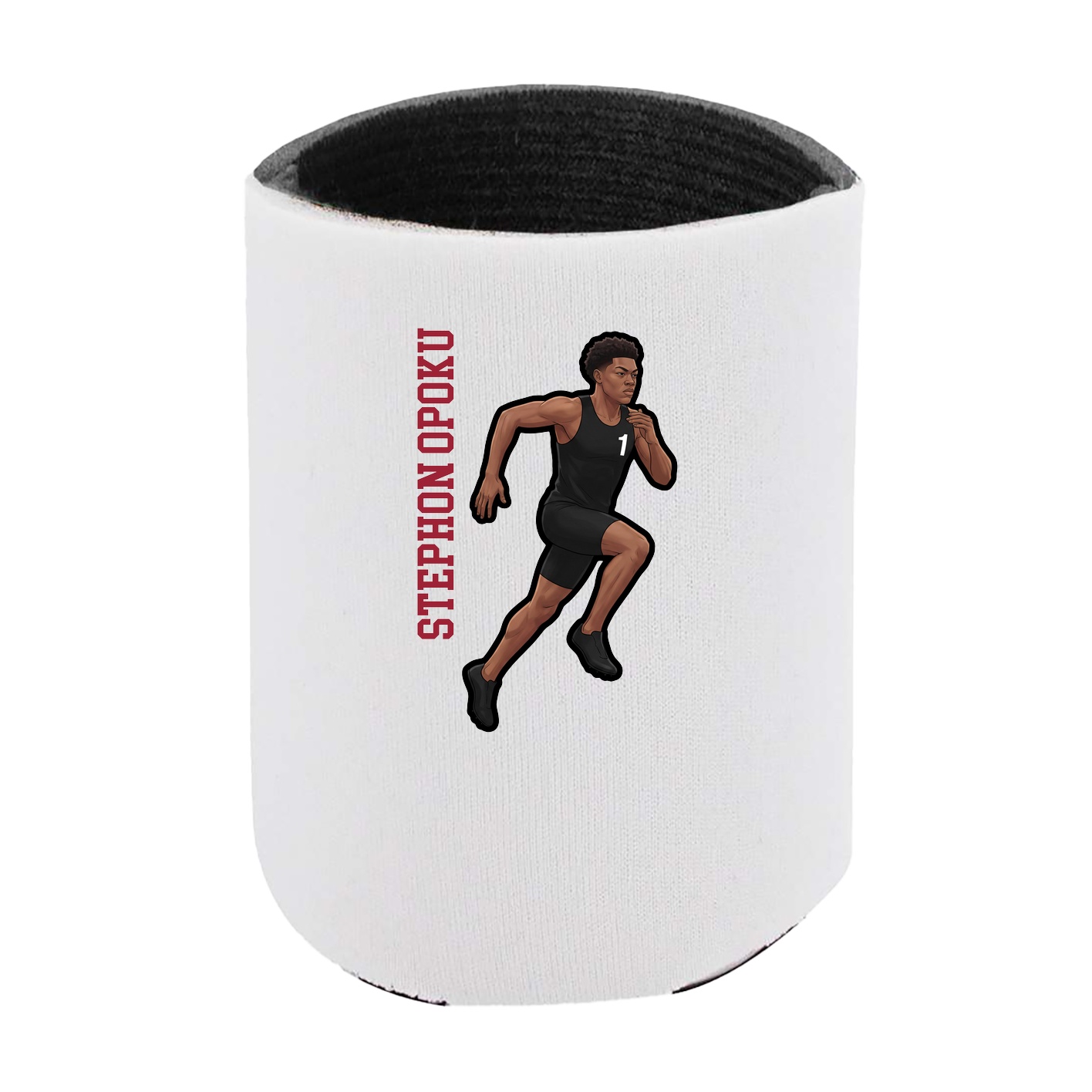 Can Holder — Name Vertical in White