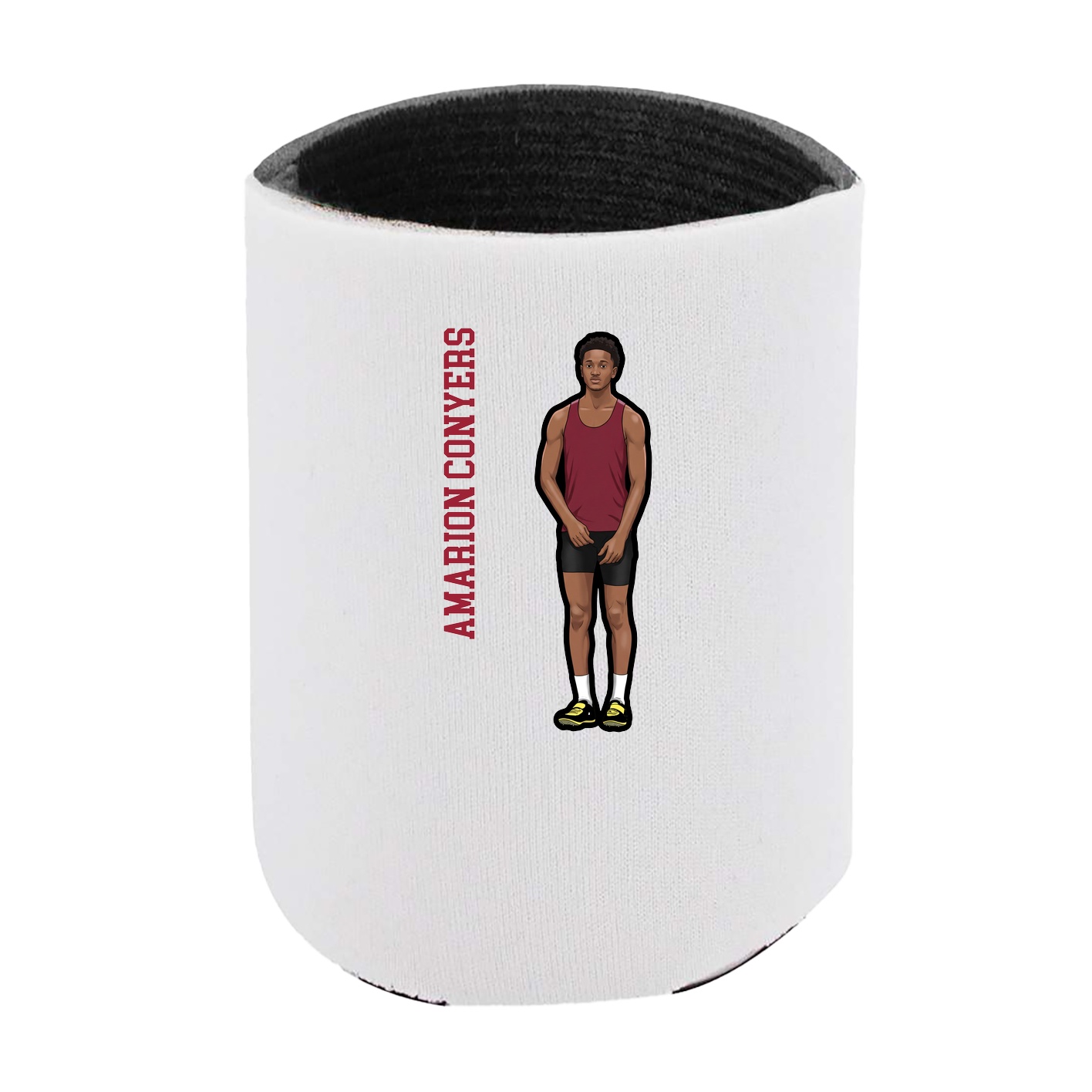 Can Holder — Name Vertical in White