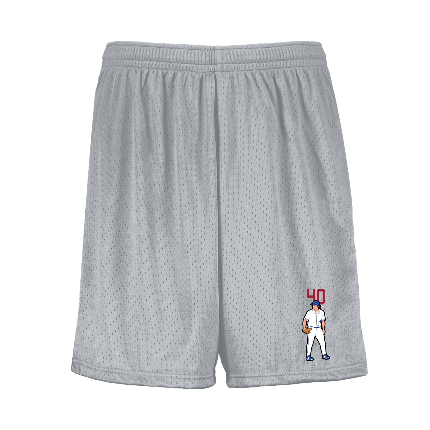 Shorts — Number Top in Silver