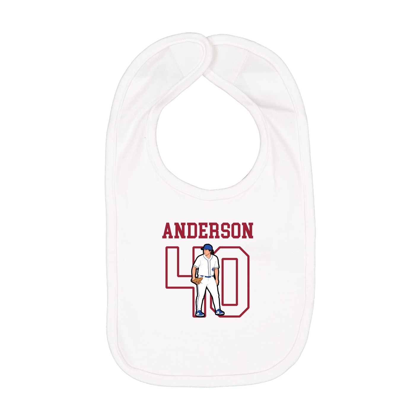 Infant Bib — Shirsey in White