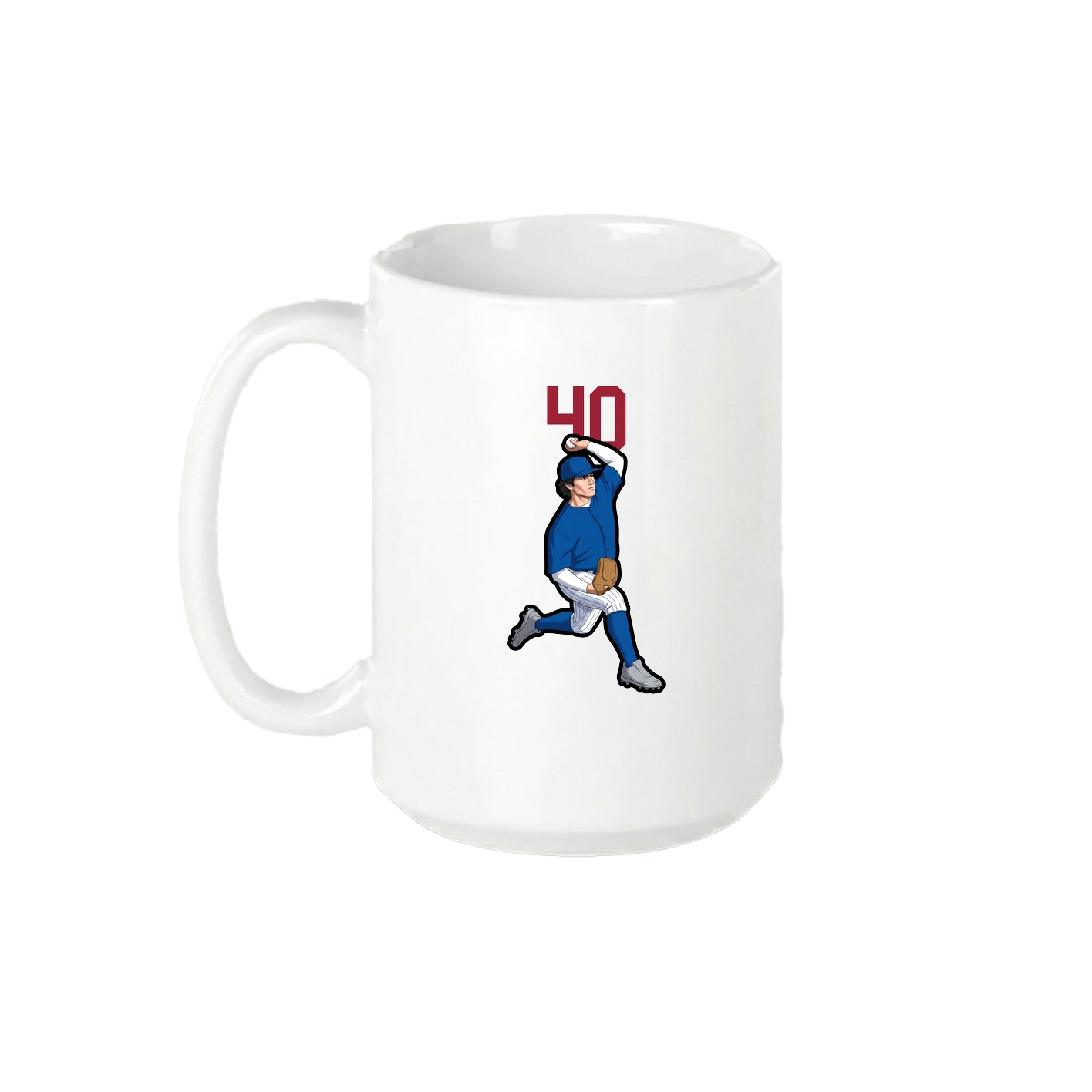 15oz Coffee Mug — Number Top in White
