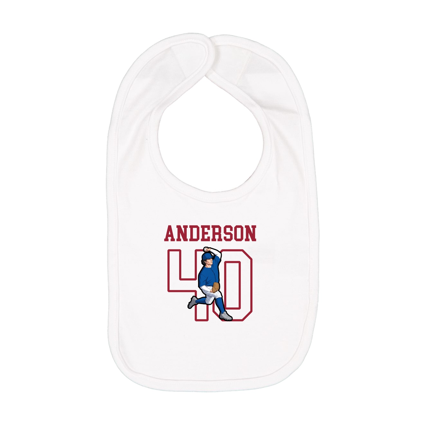 Infant Bib — Shirsey in White