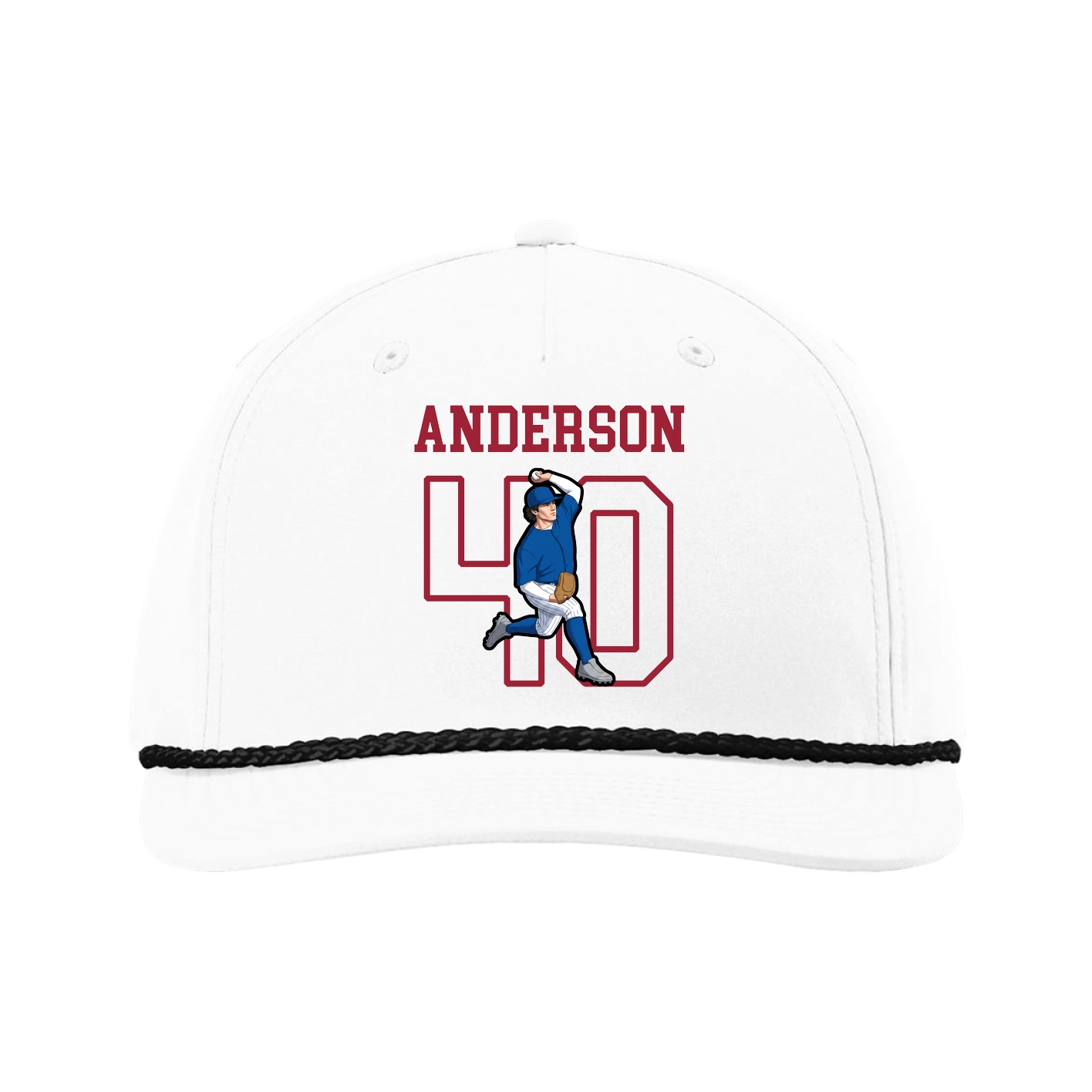 Five-Panel Classic Rope Cap — Shirsey in White