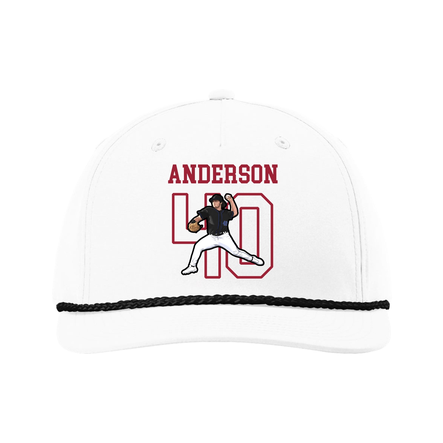 Five-Panel Classic Rope Cap — Shirsey in White