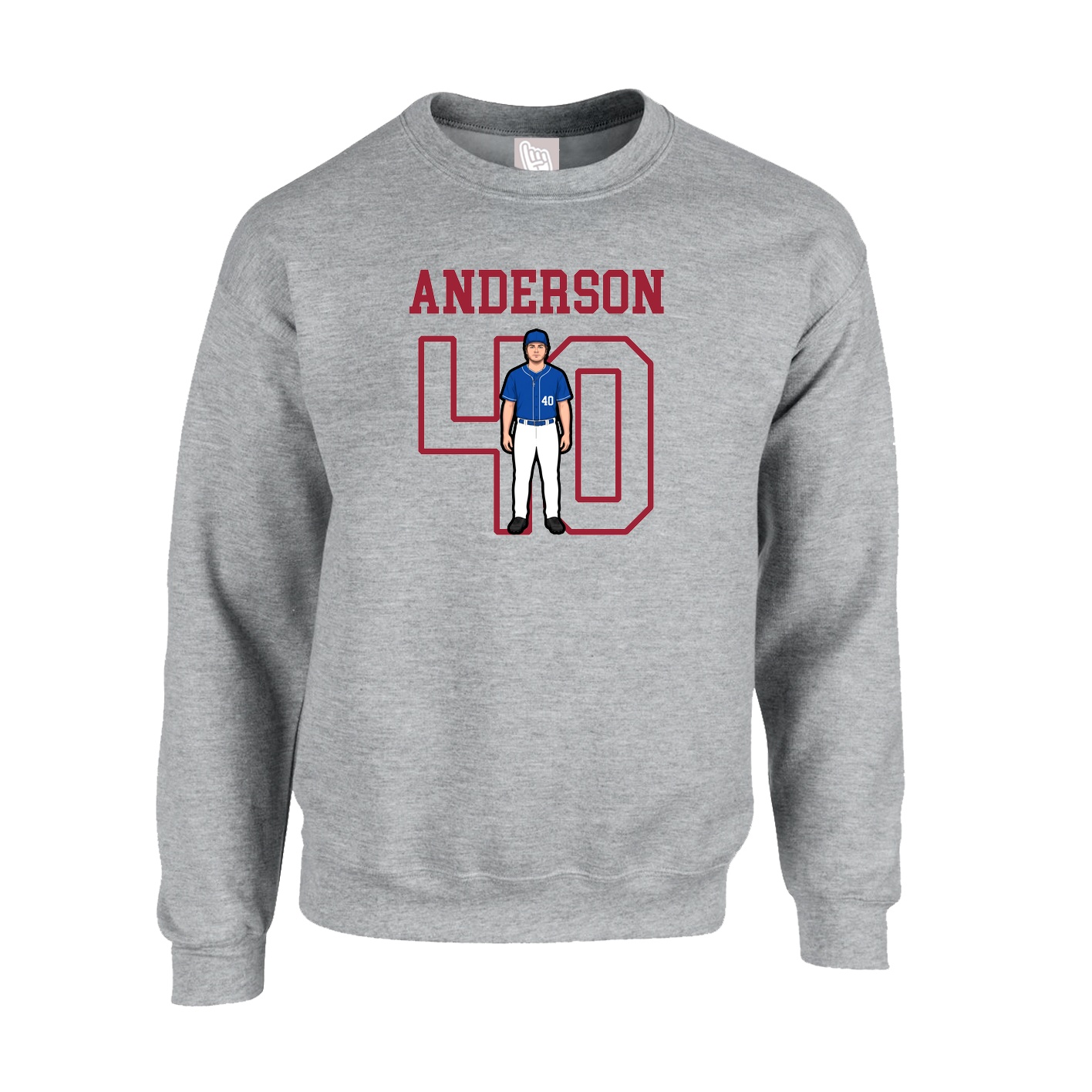 Fleece Crew — Shirsey in Grey