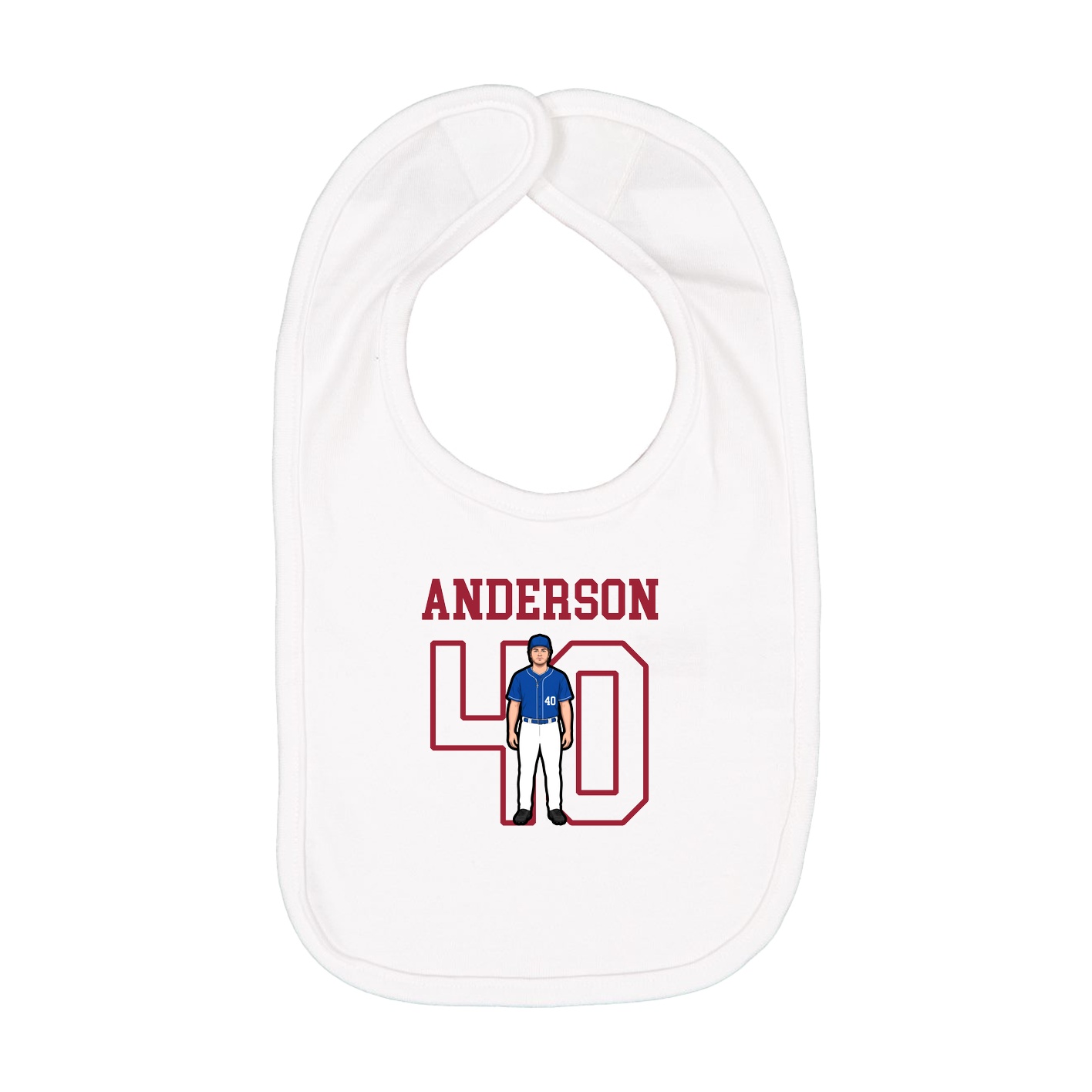 Infant Bib — Shirsey in White