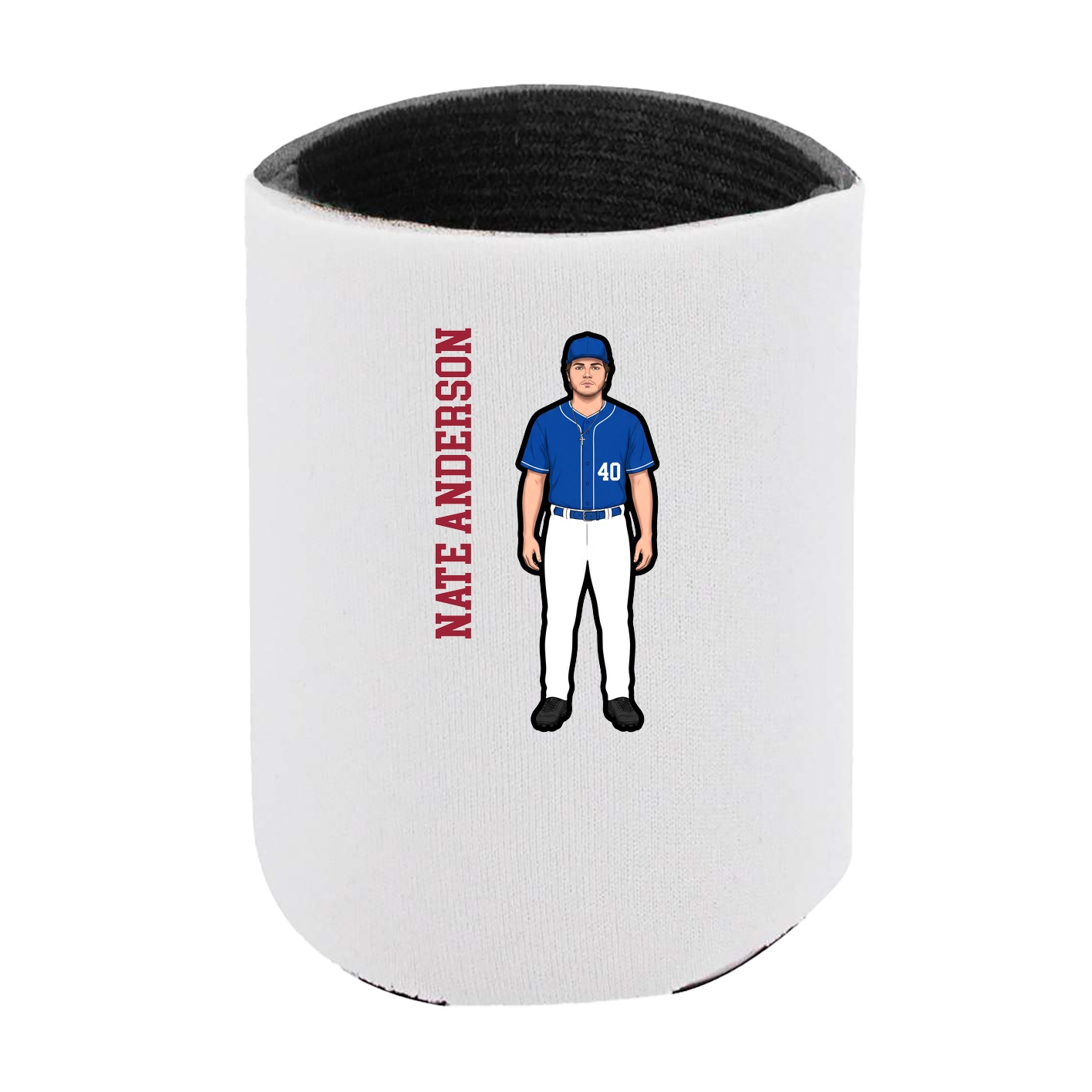 Can Holder — Name Vertical in White
