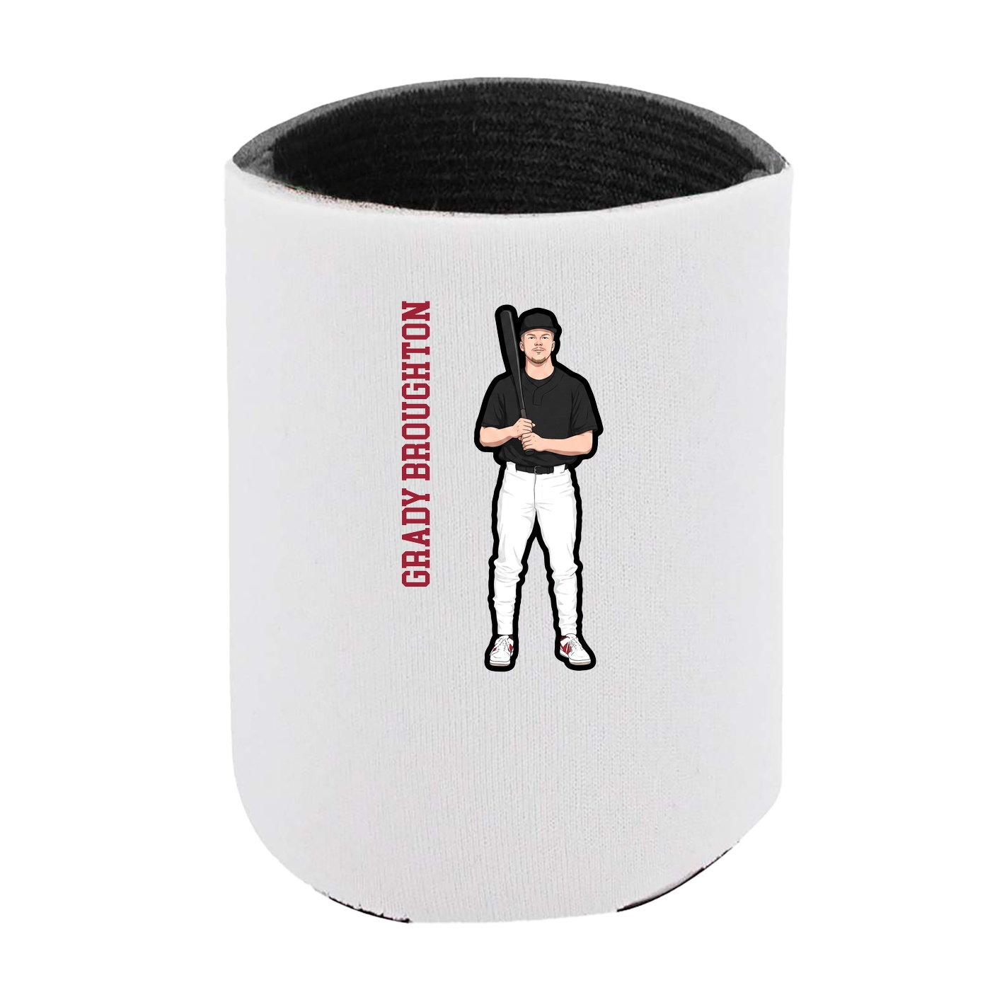 Can Holder — Name Vertical in White