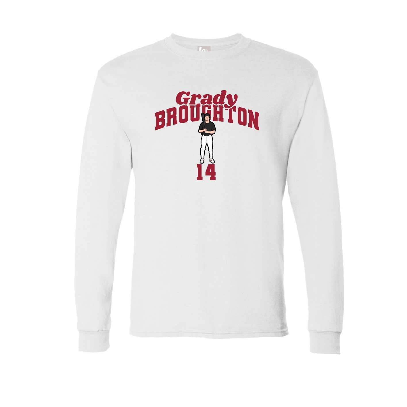 Long Sleeve Tee — Signature Arch in White