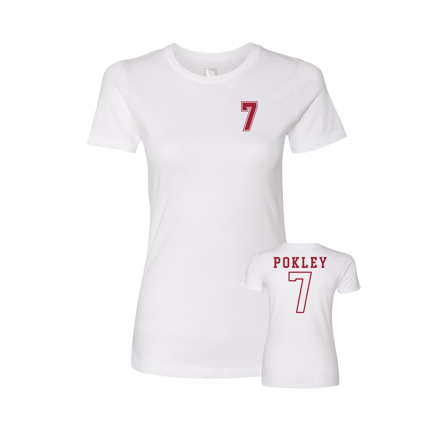 Womens Tee — Chest Back in White