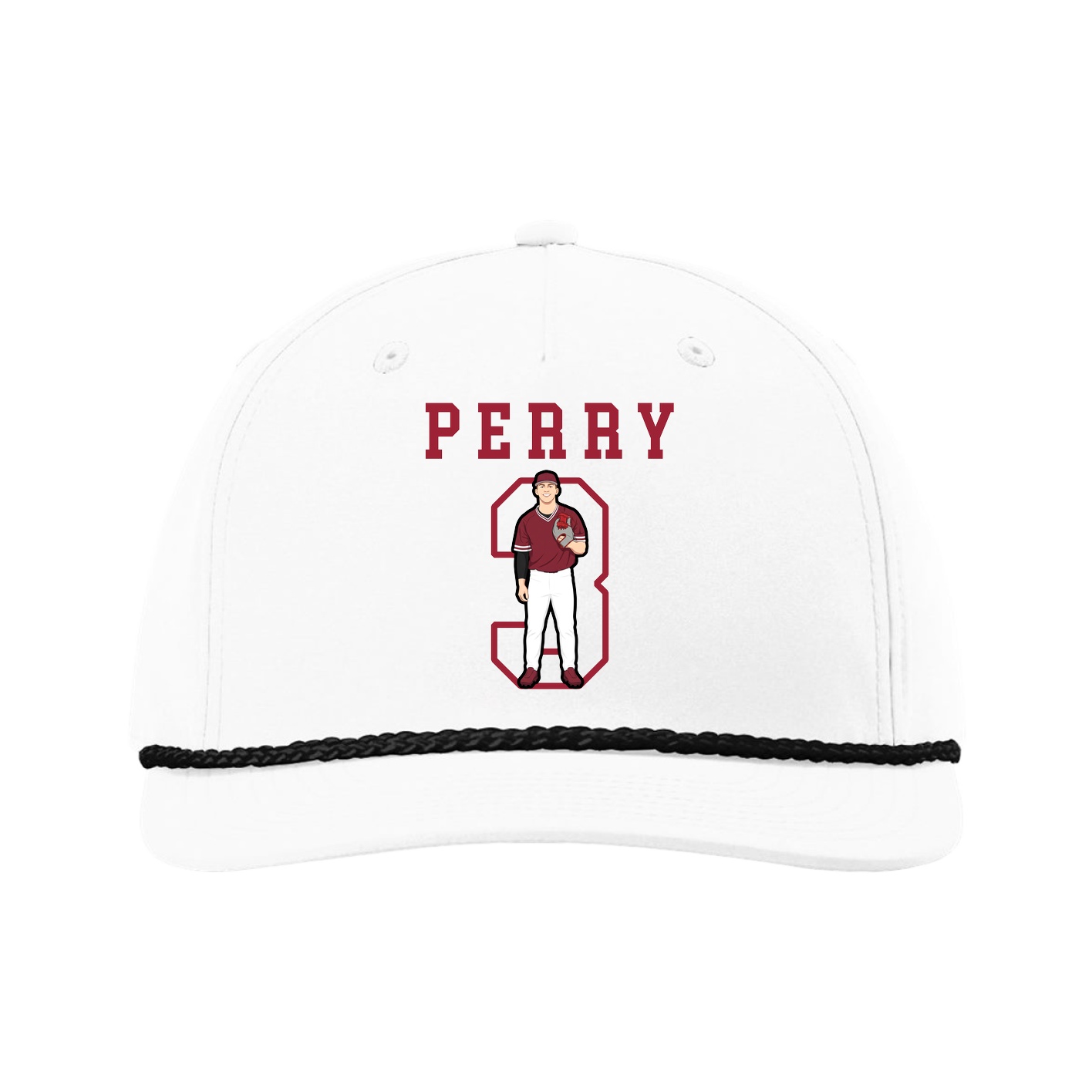 Five-Panel Classic Rope Cap — Shirsey in White