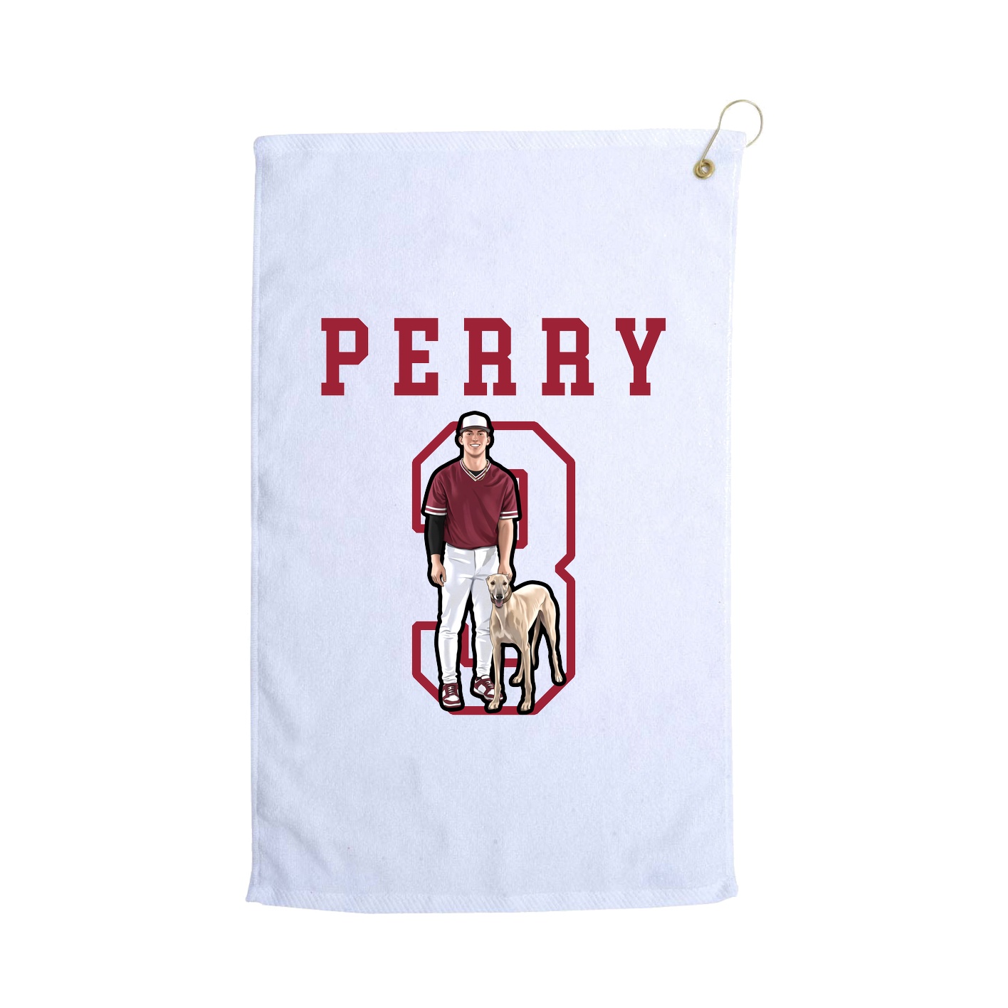 Golf Towel — Shirsey in White