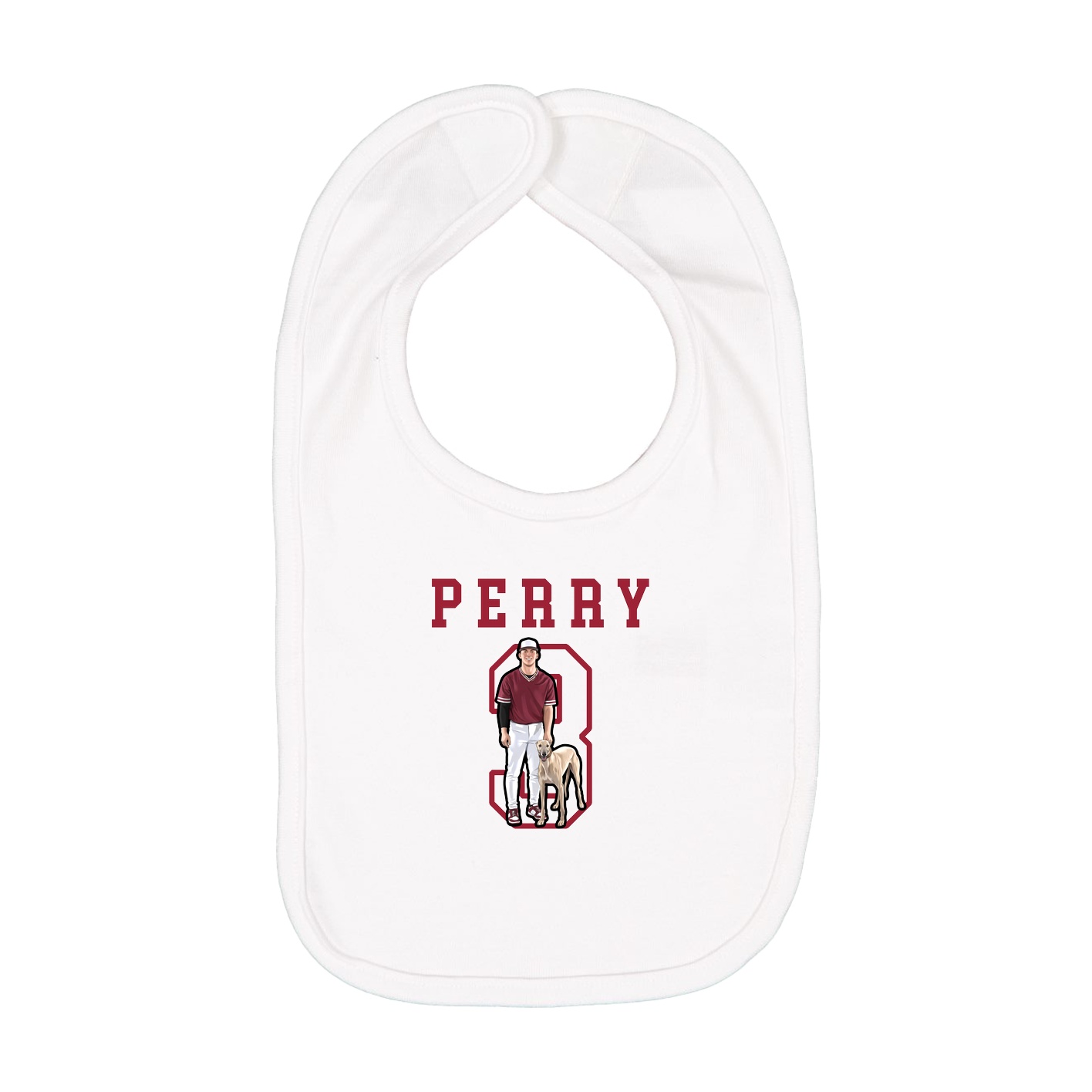 Infant Bib — Shirsey in White