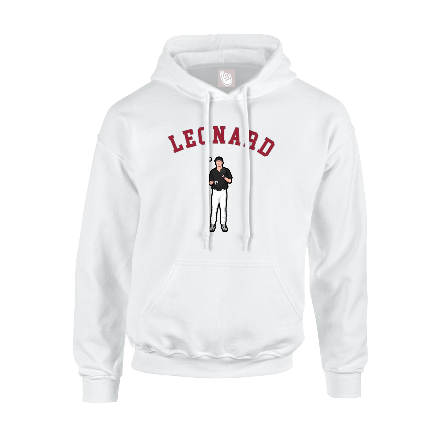 Hoodie — Shirsey Arch in White