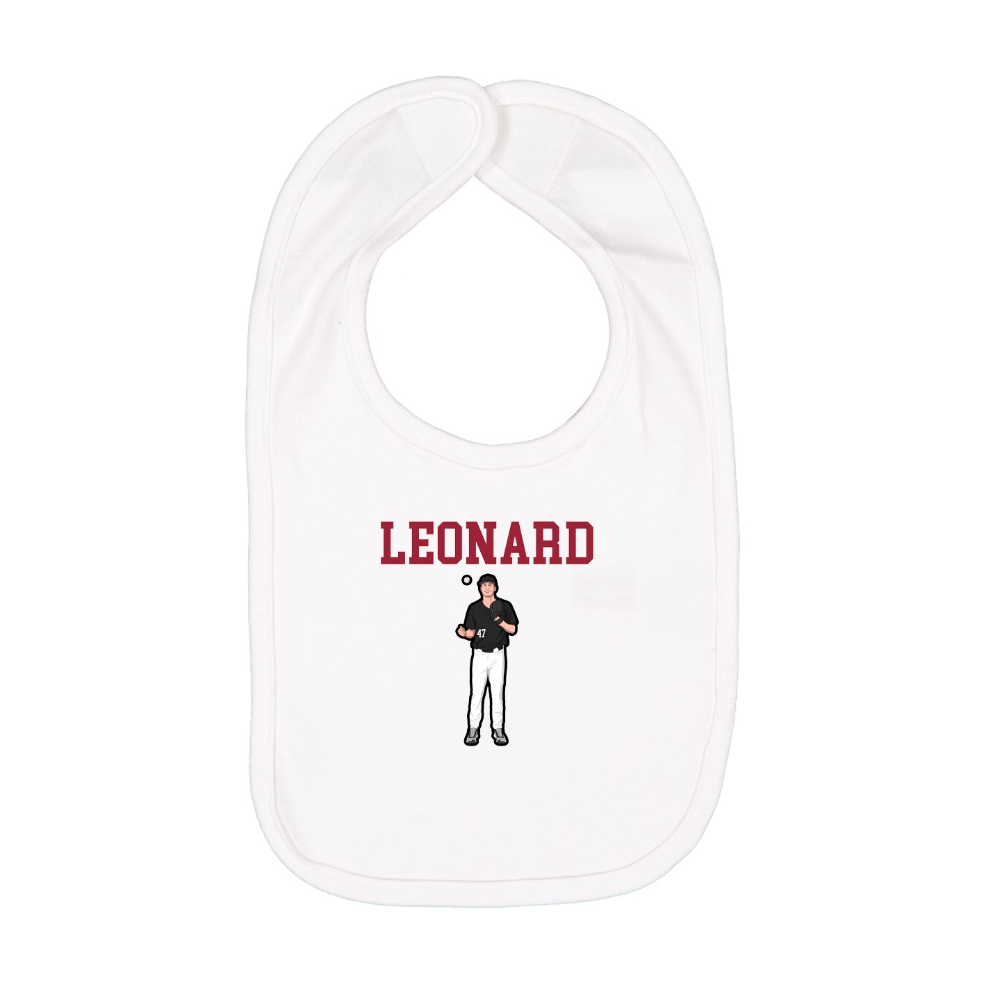 Infant Bib — Shirsey in White
