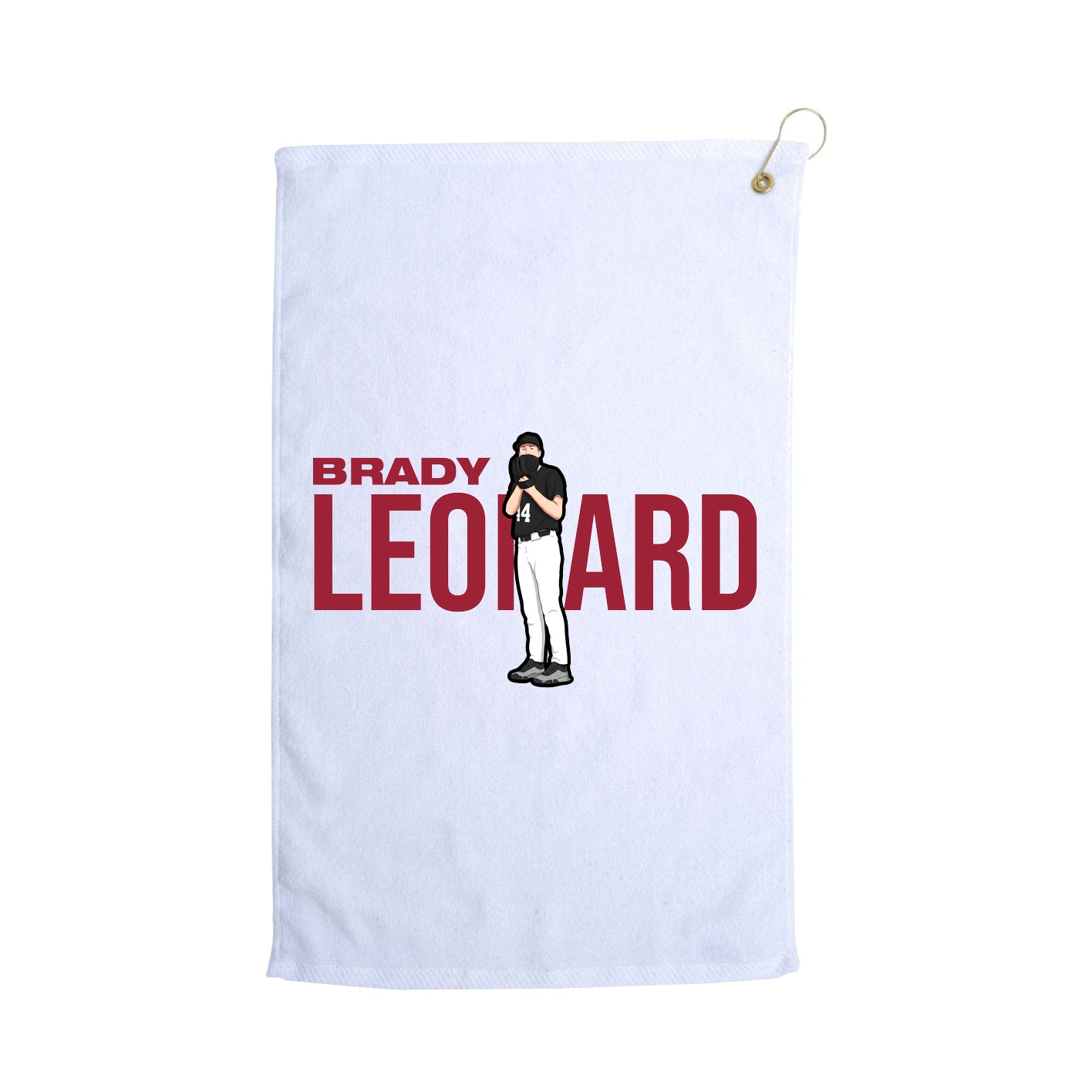 Golf Towel — Player Name in White