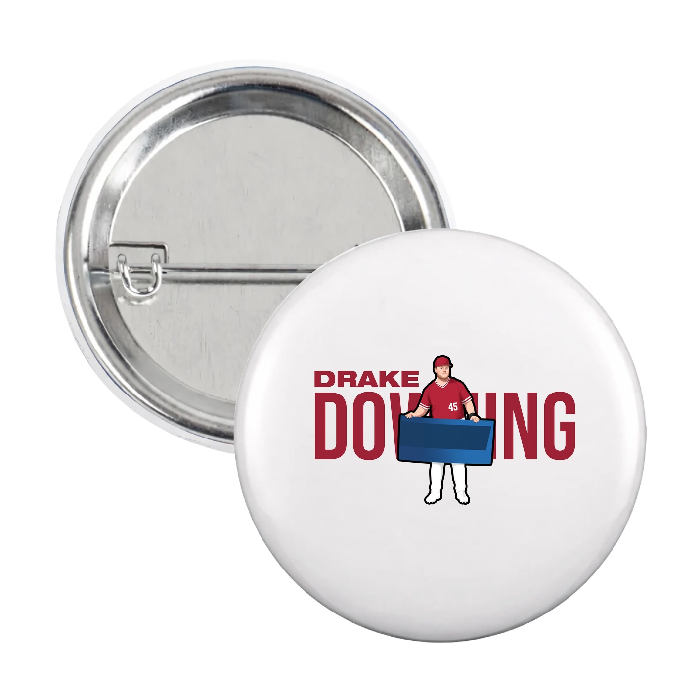 Game Day Button — Player Name in White