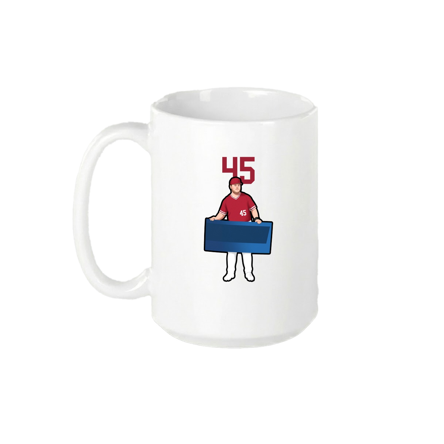 15oz Coffee Mug — Number Top in White