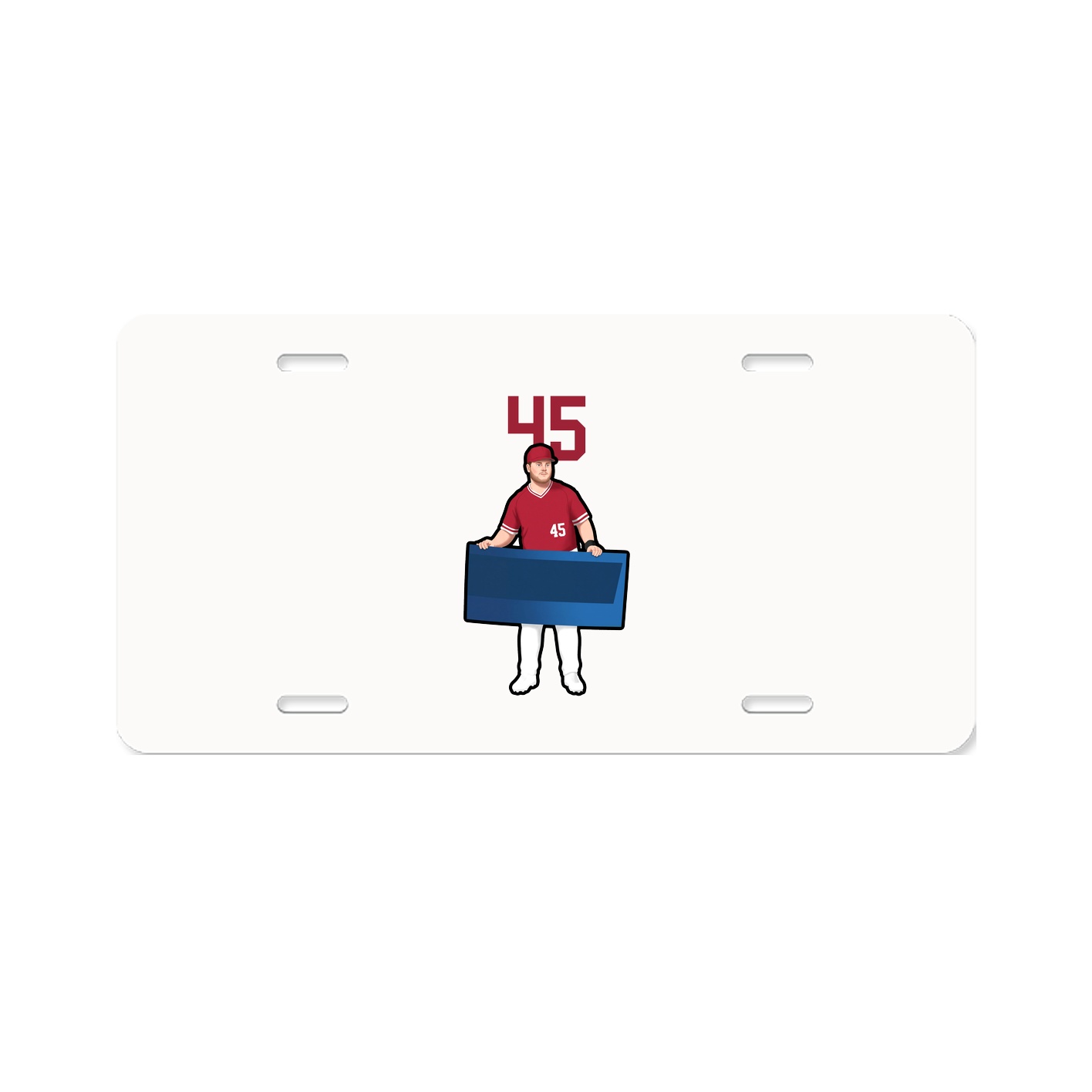 License Plate — Number Top in Classic