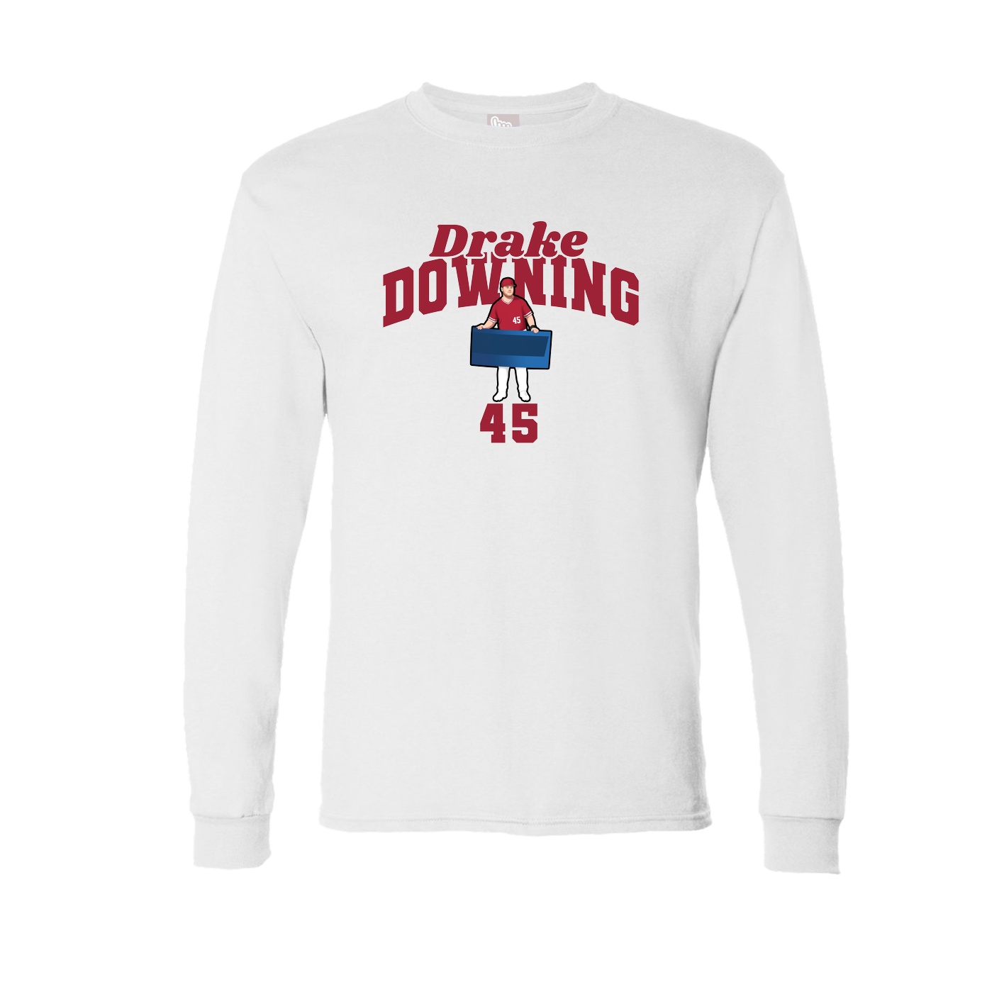 Long Sleeve Tee — Signature Arch in White