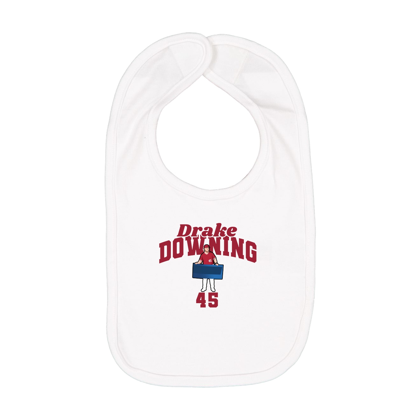 Infant Bib — Signature Arch in White