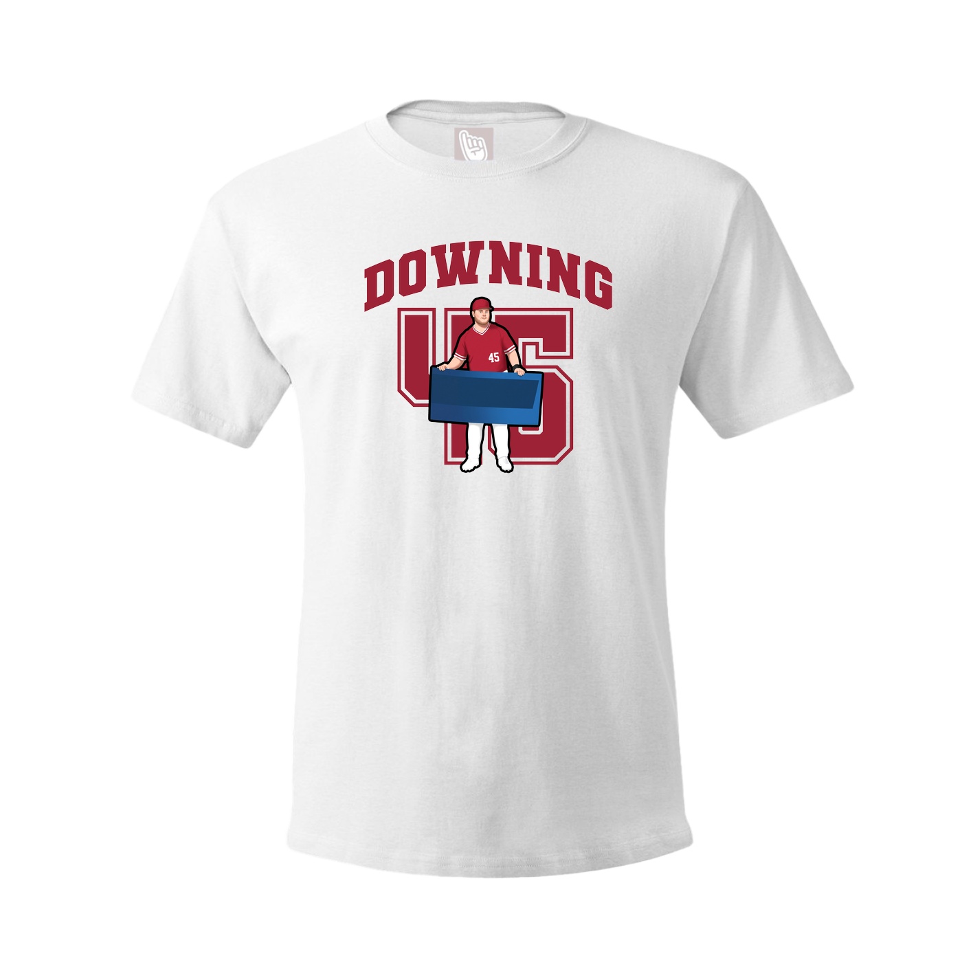 Youth Tee — Number in White
