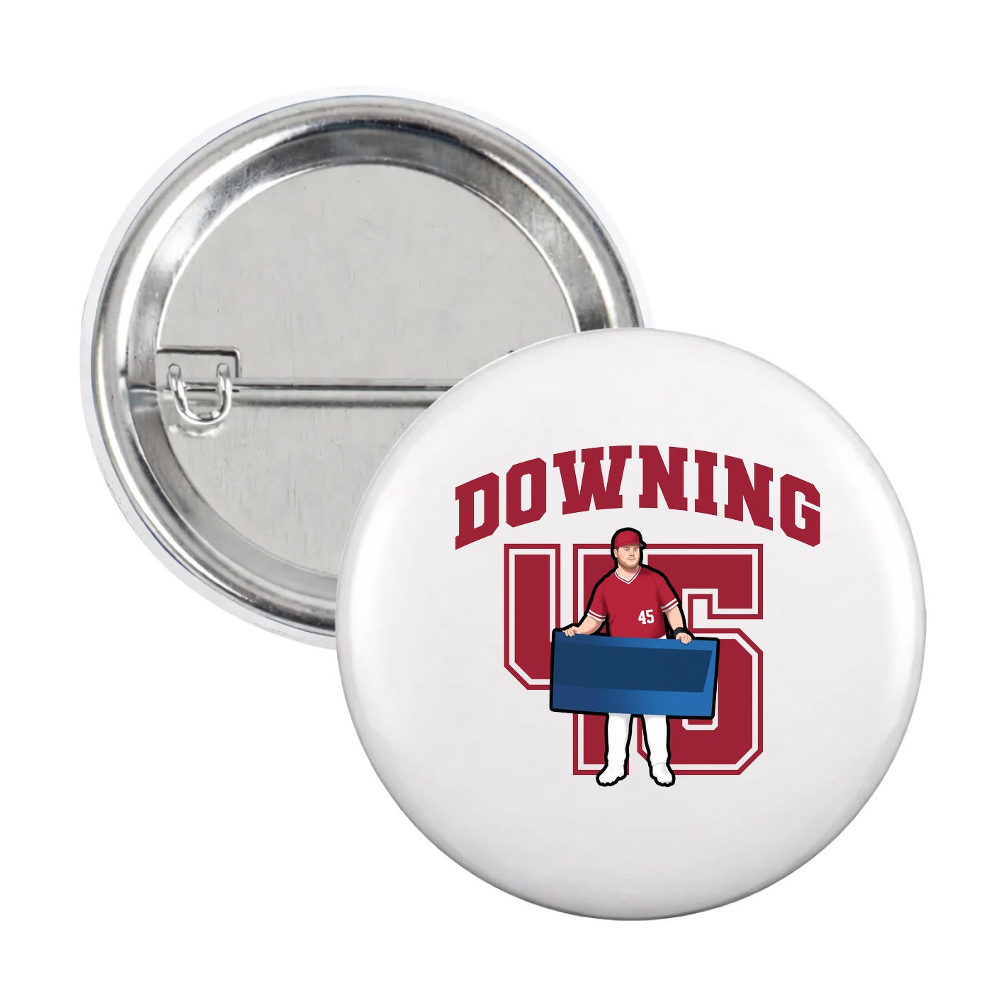 Game Day Button — Number in White