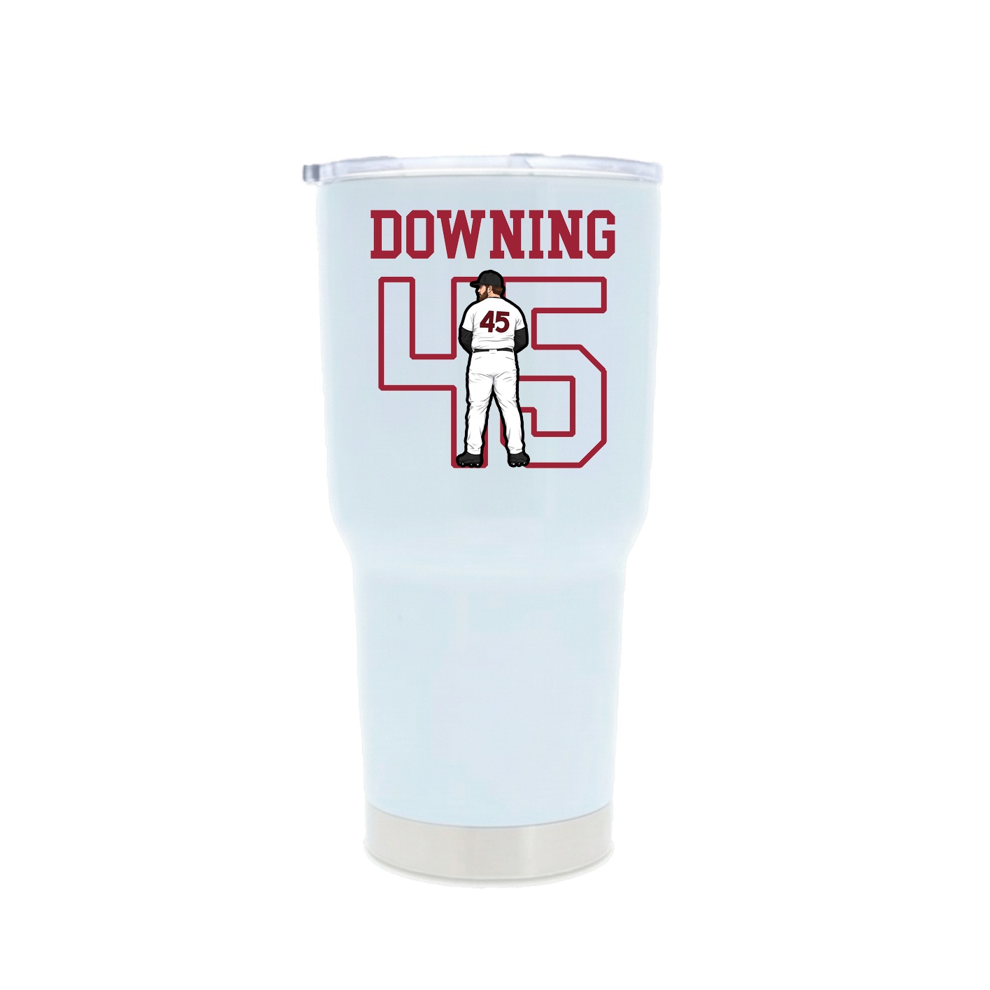 30oz Stainless Steel Tumbler — Shirsey in White