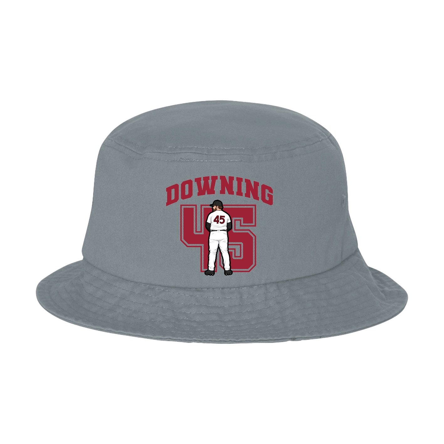 Bucket Cap — Number in Grey