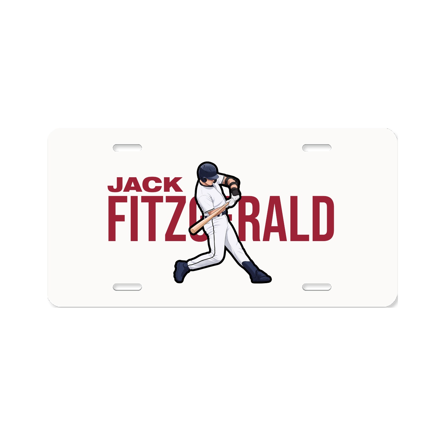 License Plate — Player Name in Classic