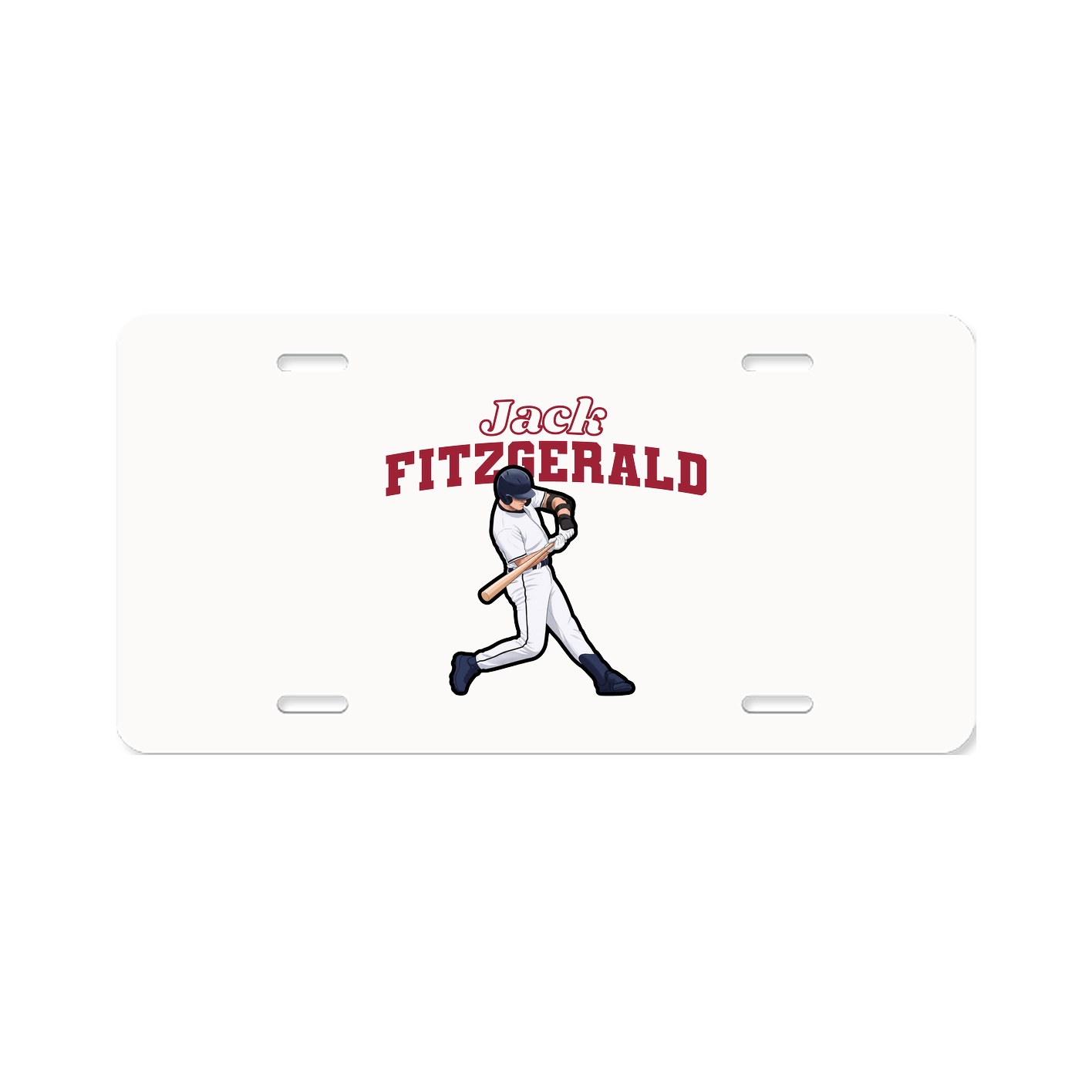 License Plate — Name Arch in Classic