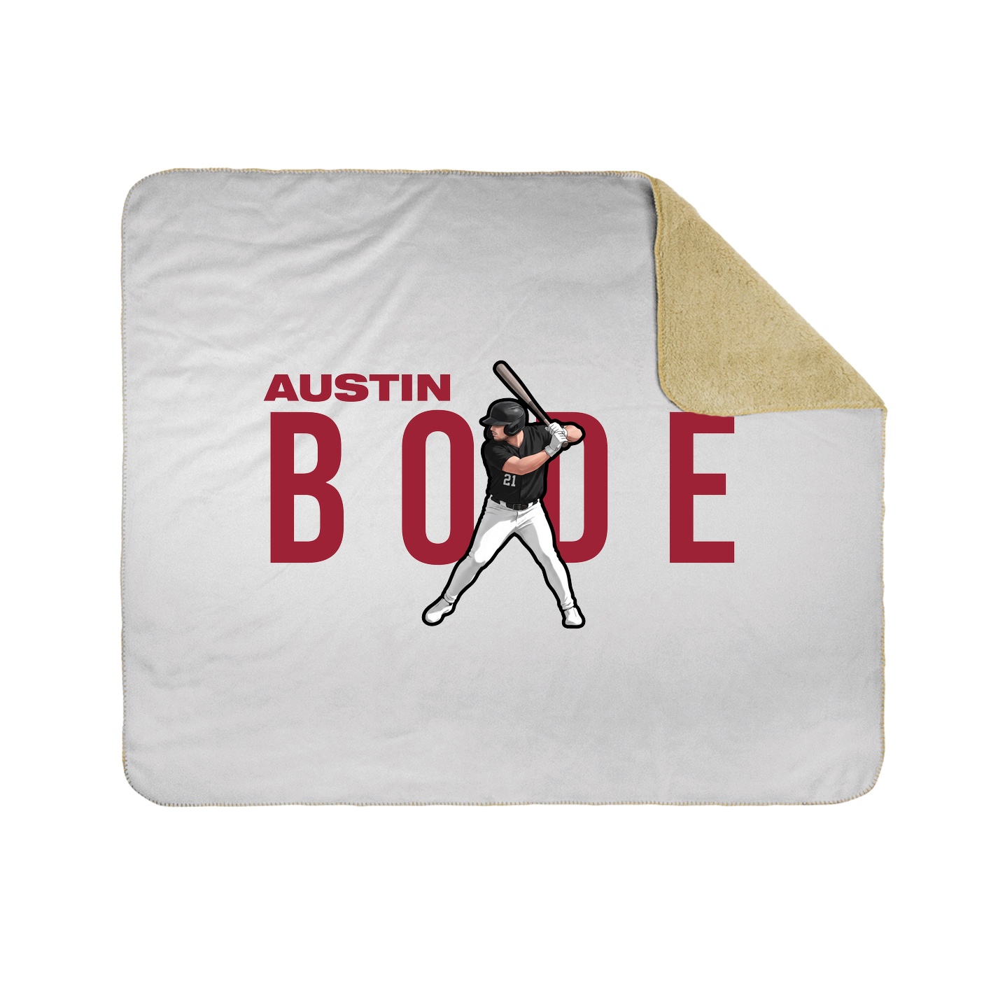 Throw Blanket — Player Name in White