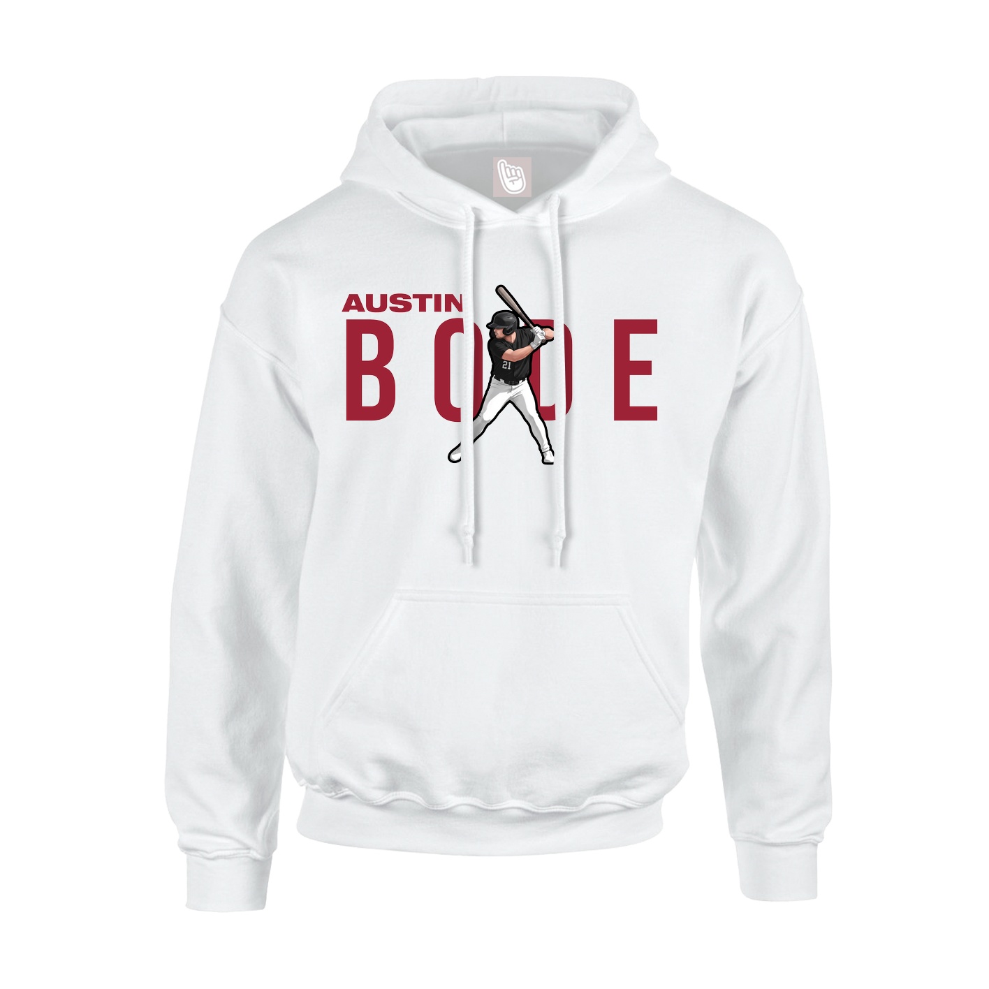 Youth Hoodie — Player Name in White