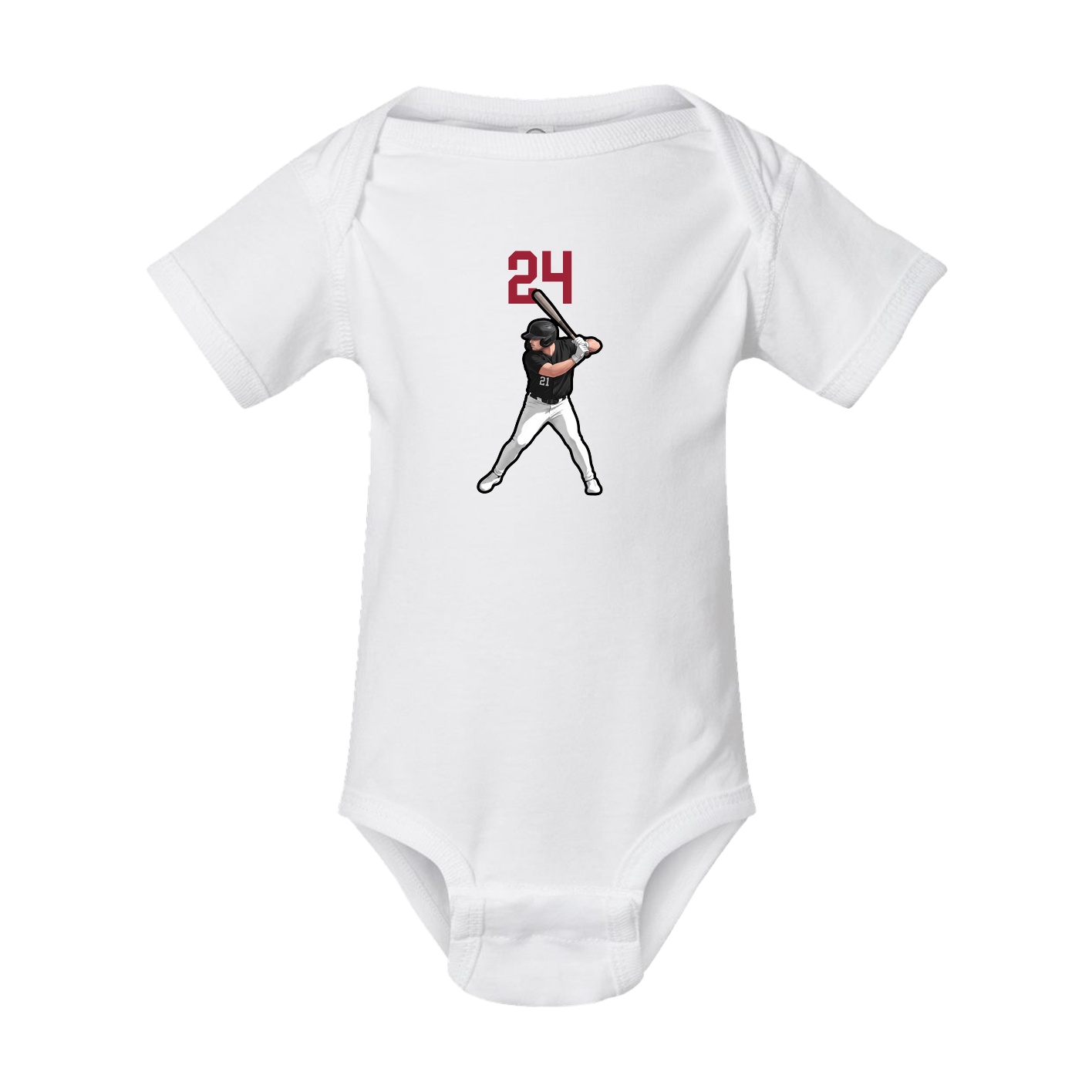 Baby Onesie — Number Top in White