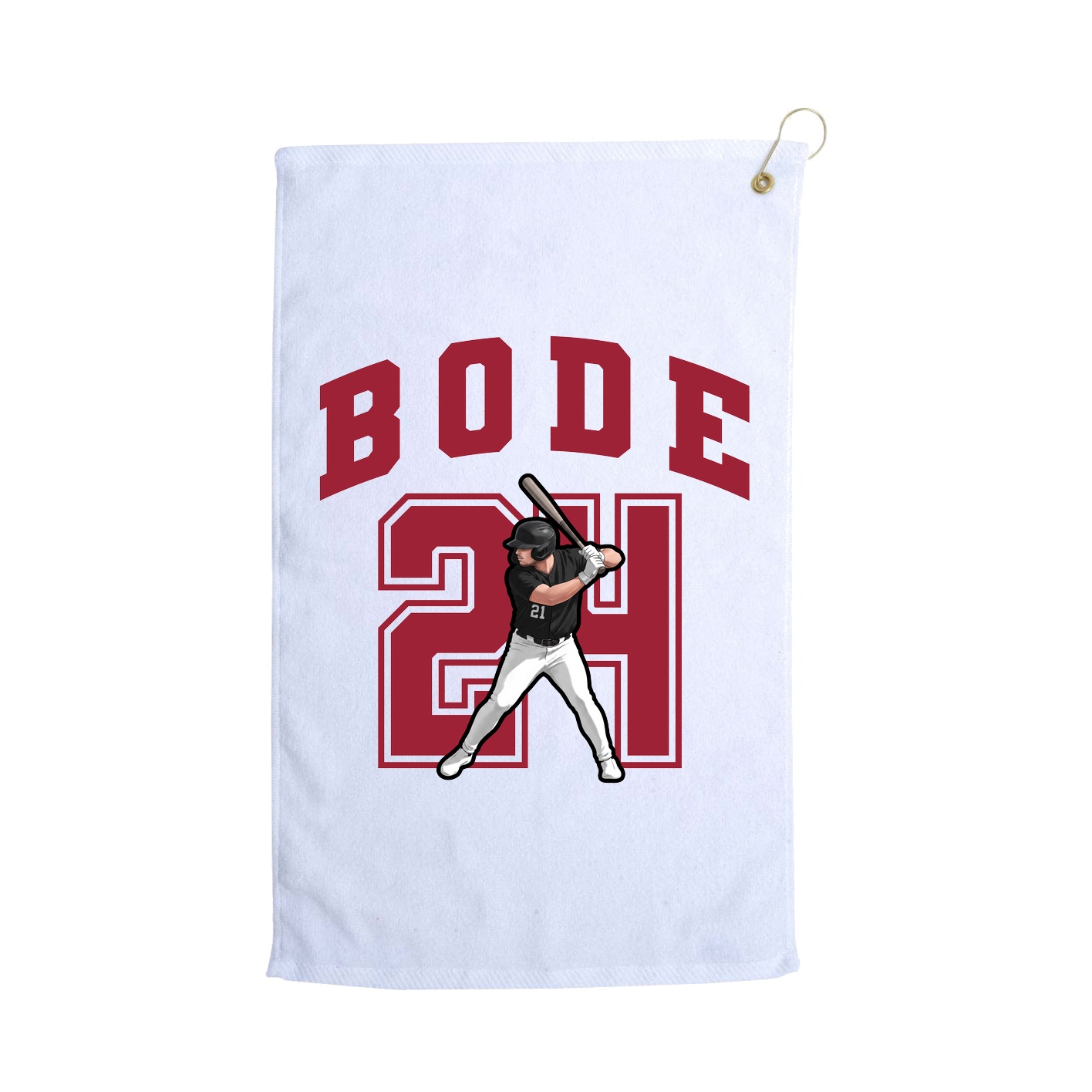Golf Towel — Number in White