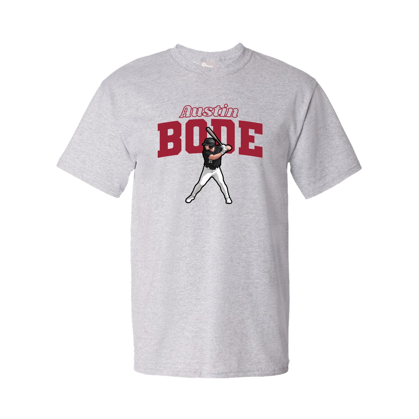 Youth Tee — Name Arch in Grey