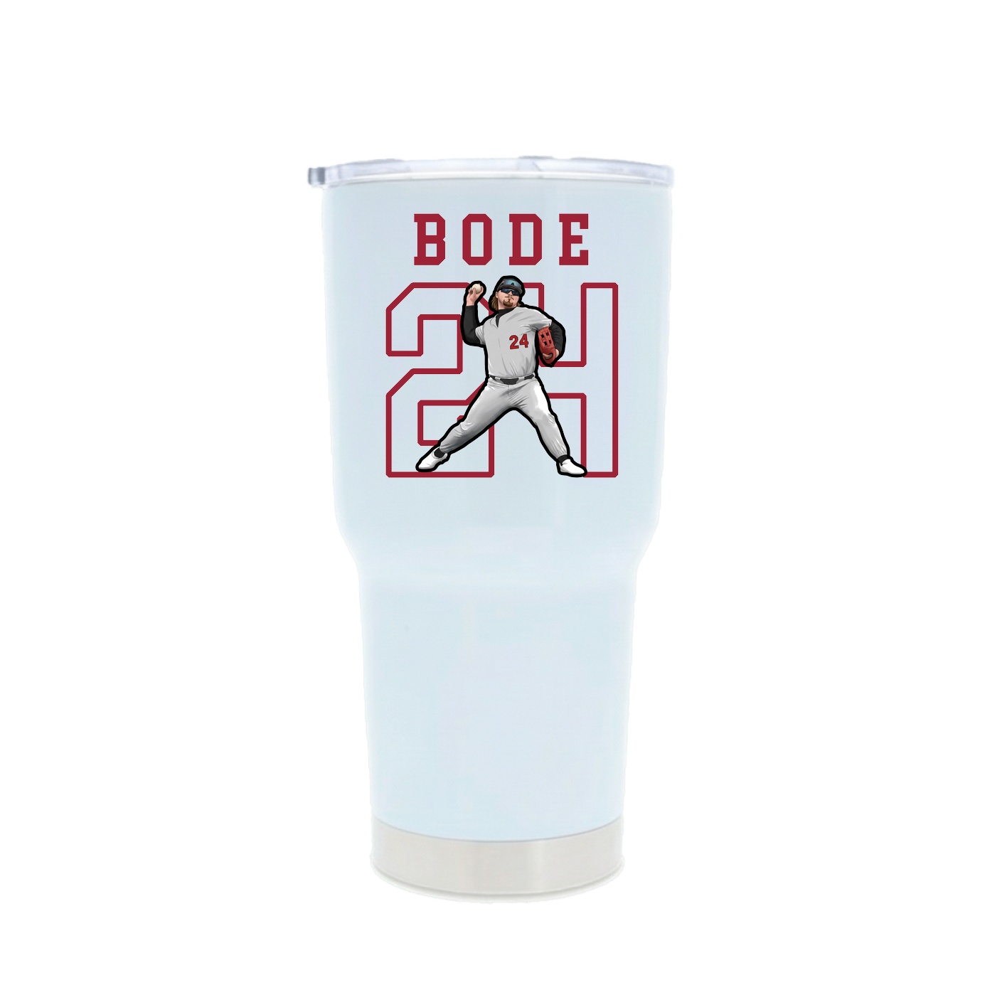 30oz Stainless Steel Tumbler — Shirsey in White