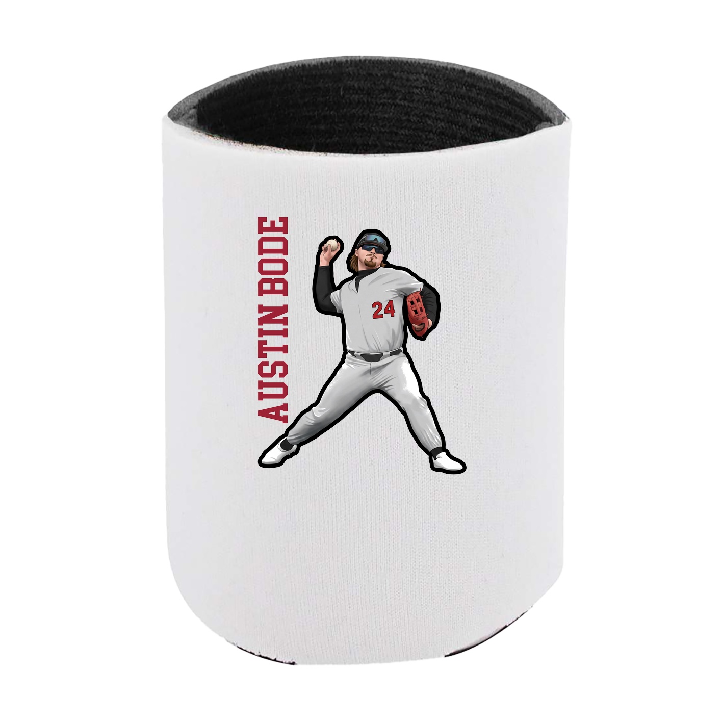 Can Holder — Name Vertical in White