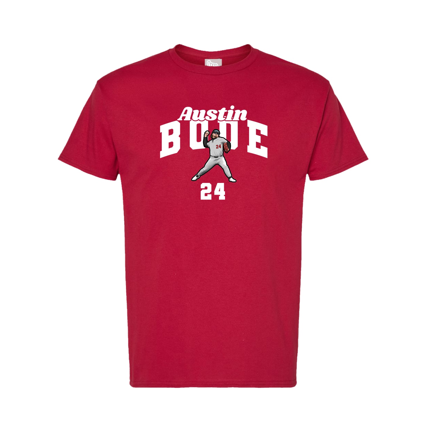 Tee — Signature Arch in Crimson