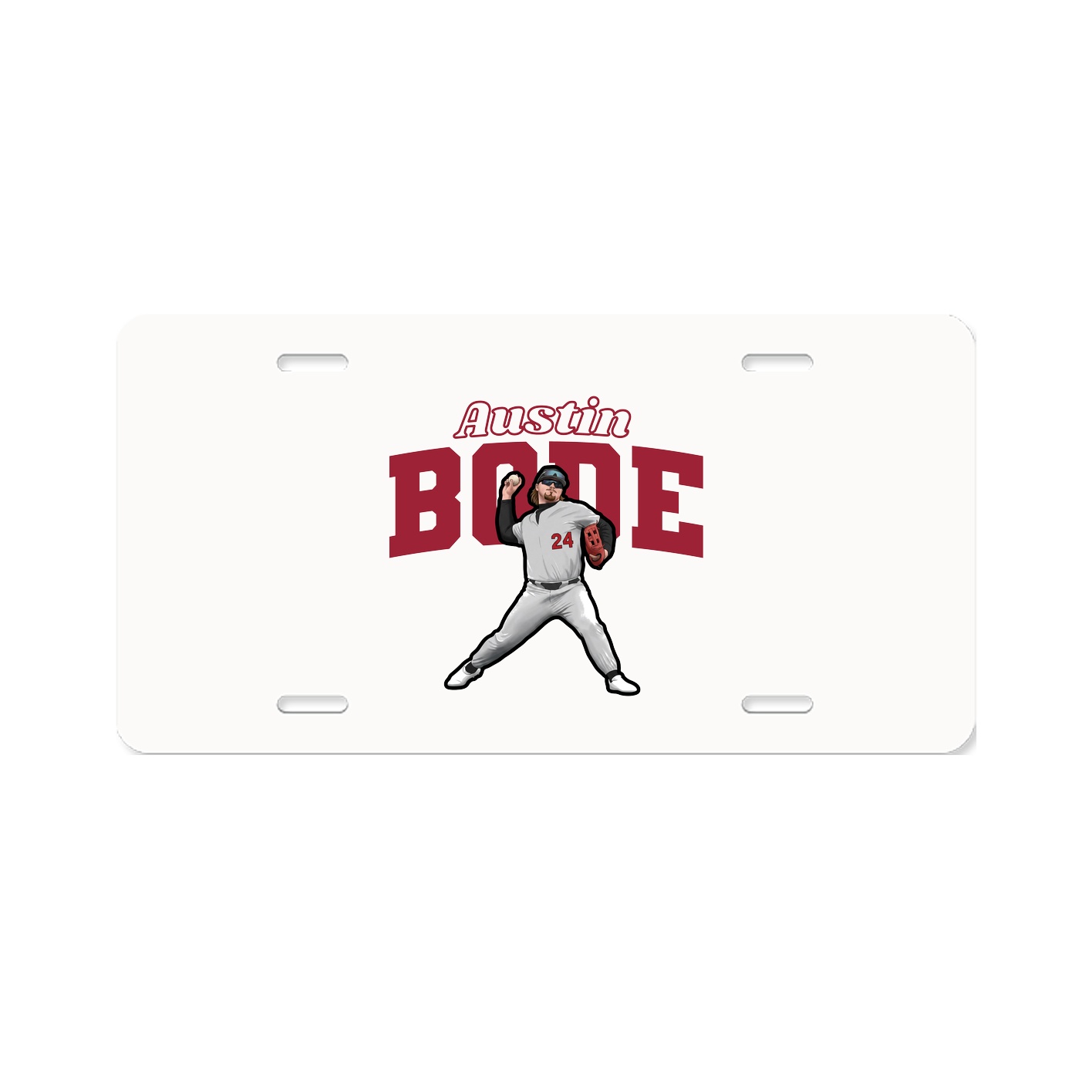 License Plate — Name Arch in Classic