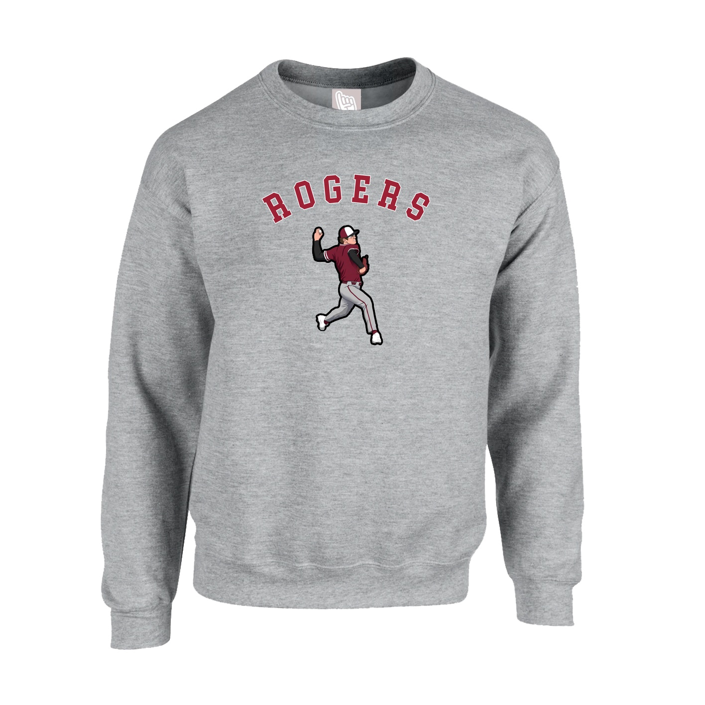 Fleece Crew — Shirsey Arch in Grey