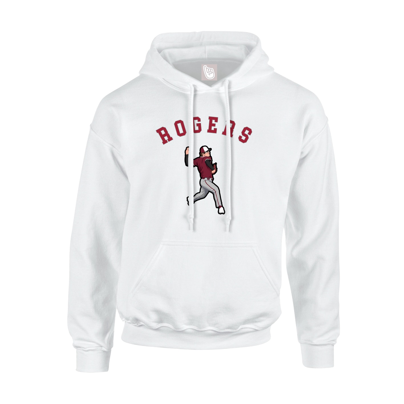 Youth Hoodie — Shirsey Arch in White