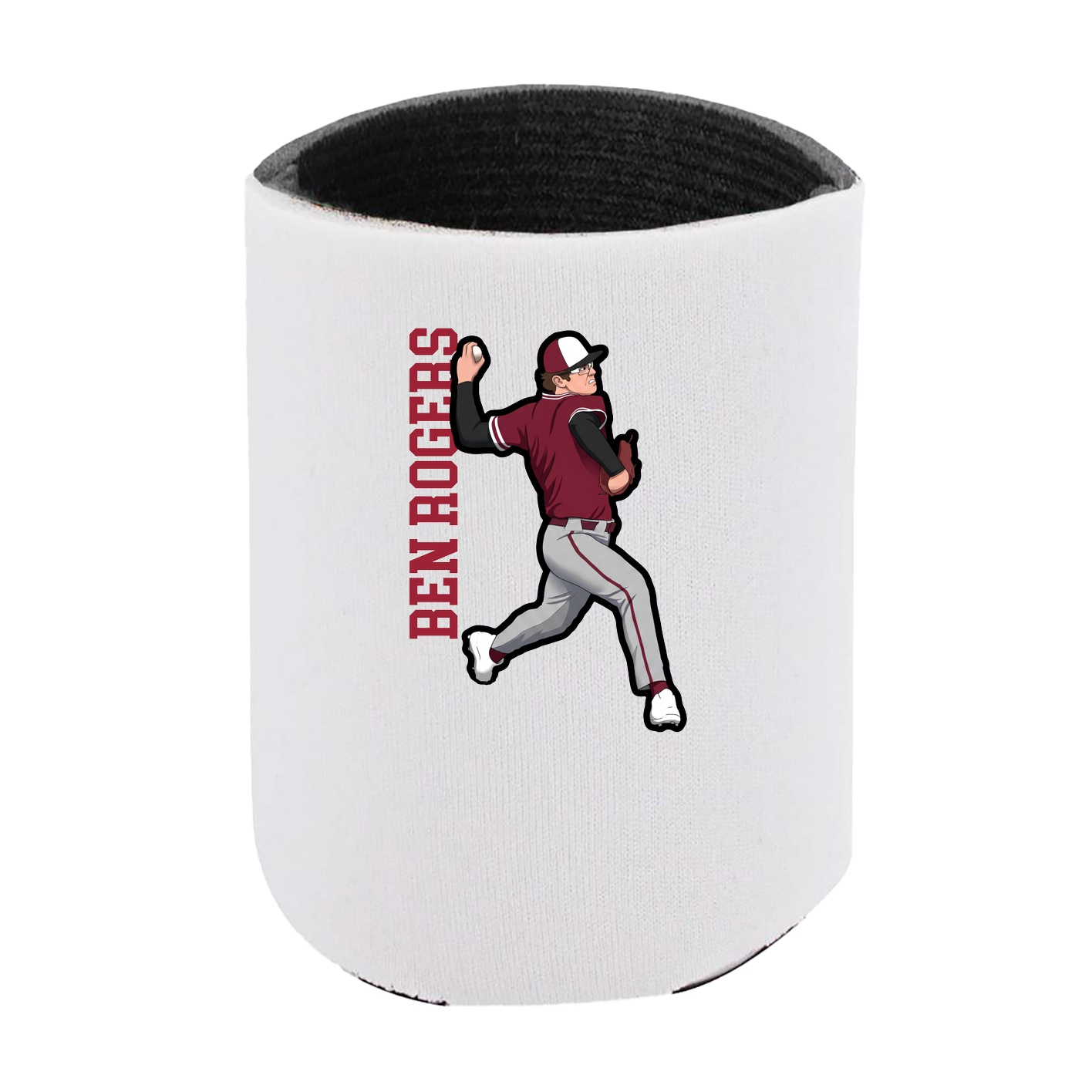 Can Holder — Name Vertical in White