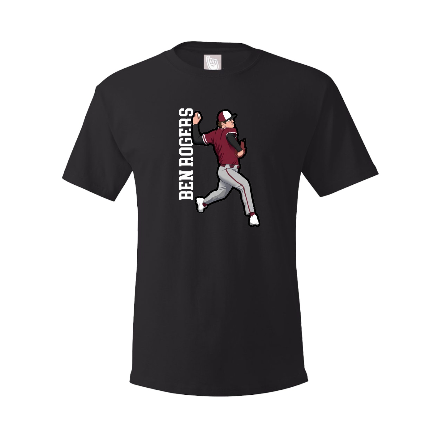 Tee — Name Vertical in Black