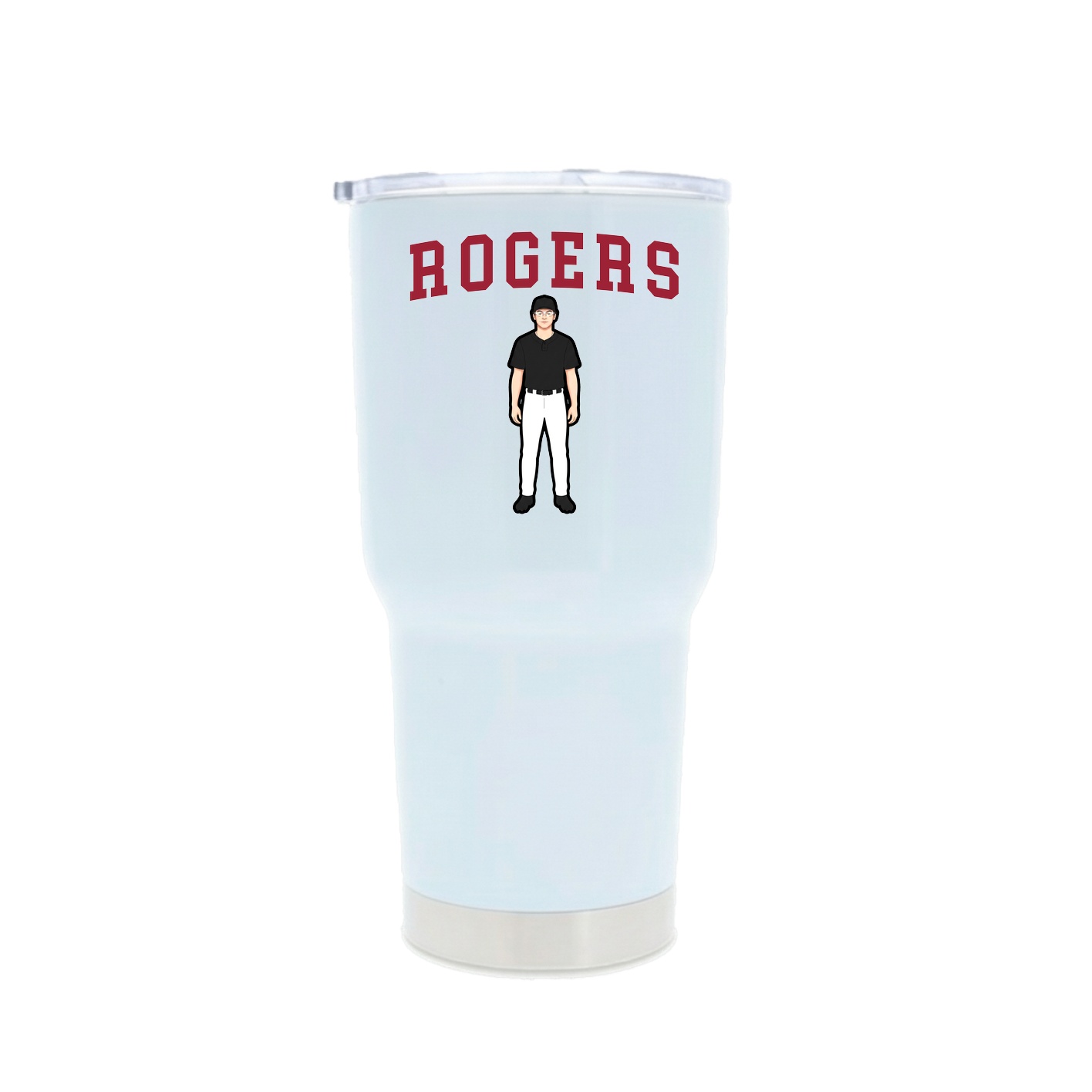30oz Stainless Steel Tumbler — Shirsey in White