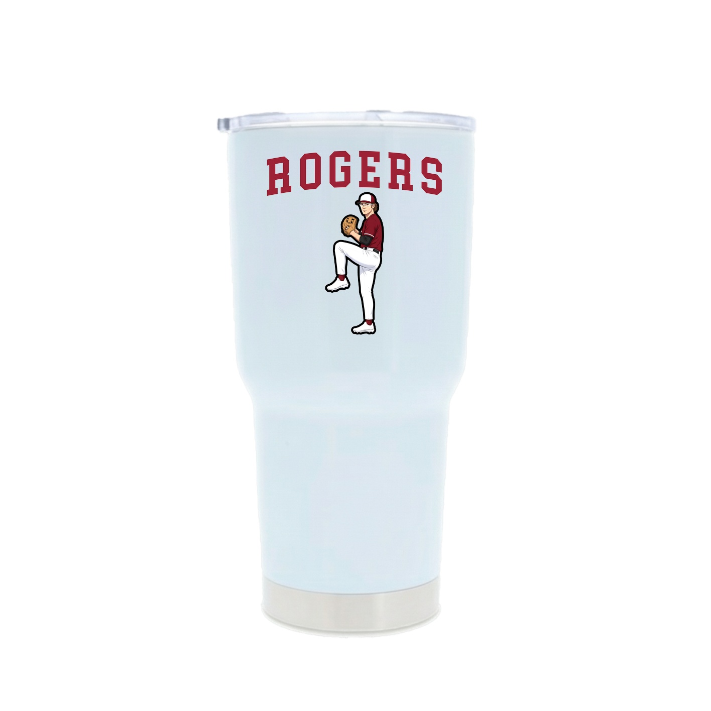 30oz Stainless Steel Tumbler — Shirsey in White