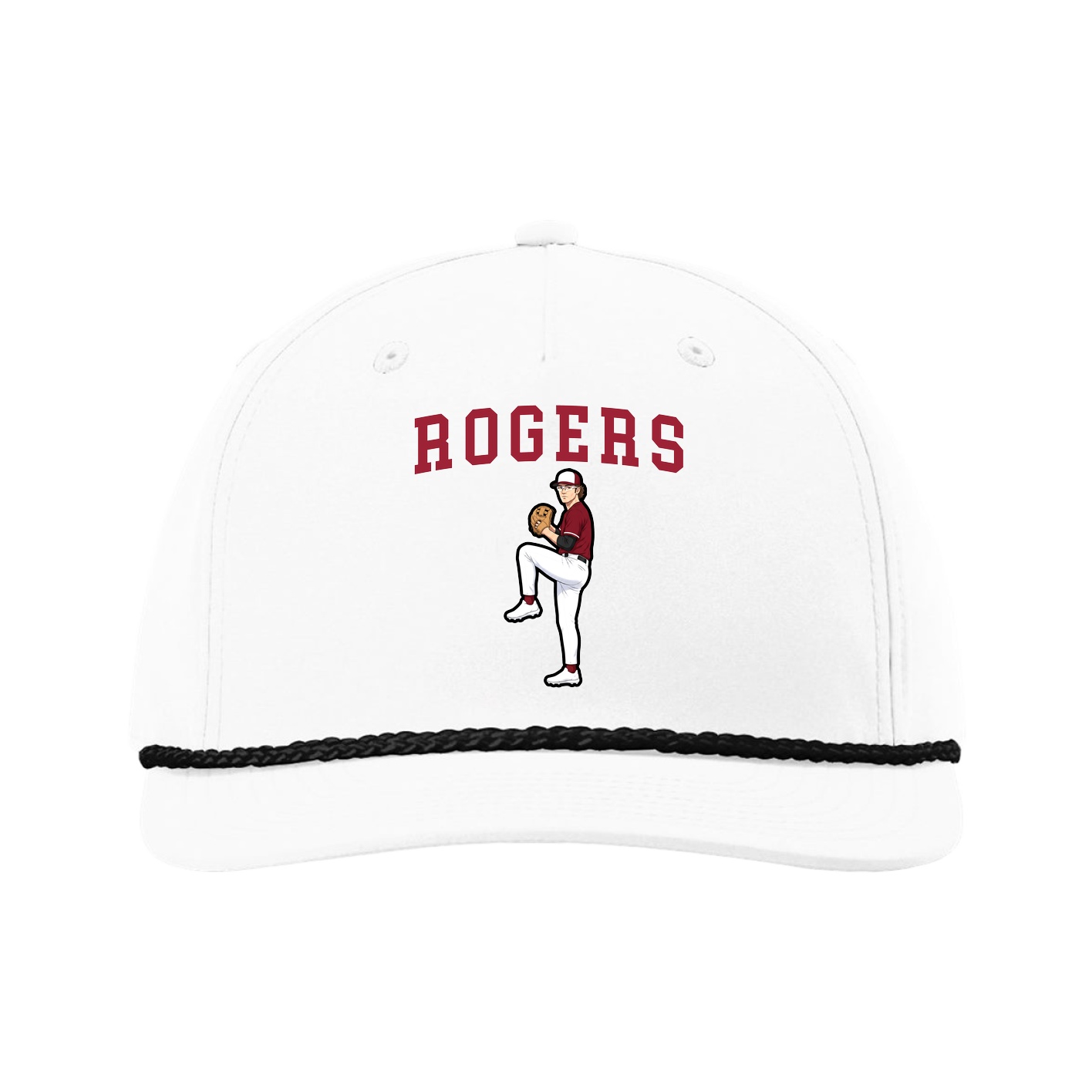Five-Panel Classic Rope Cap — Shirsey in White