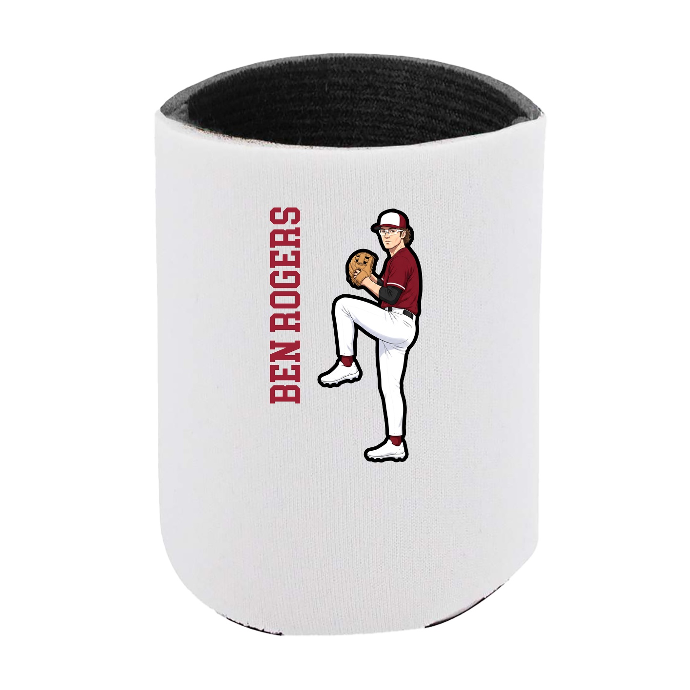 Can Holder — Name Vertical in White