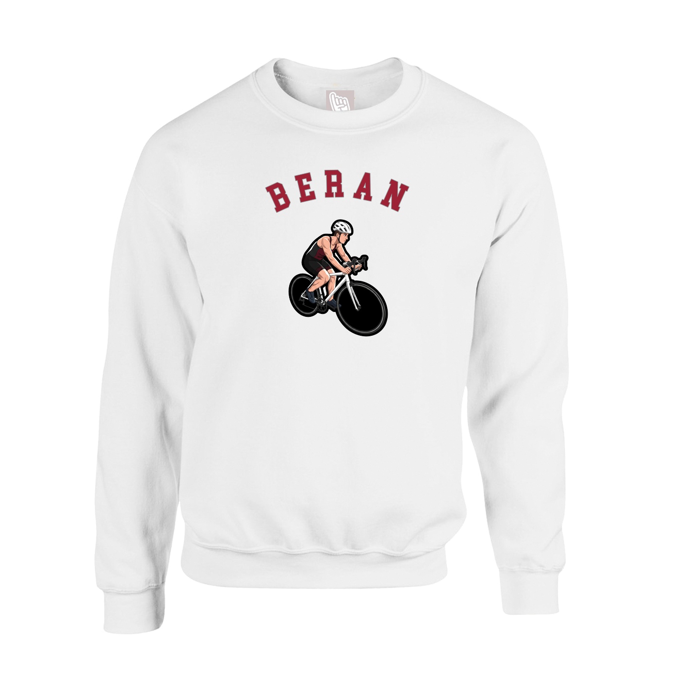 Fleece Crew — Shirsey Arch in White